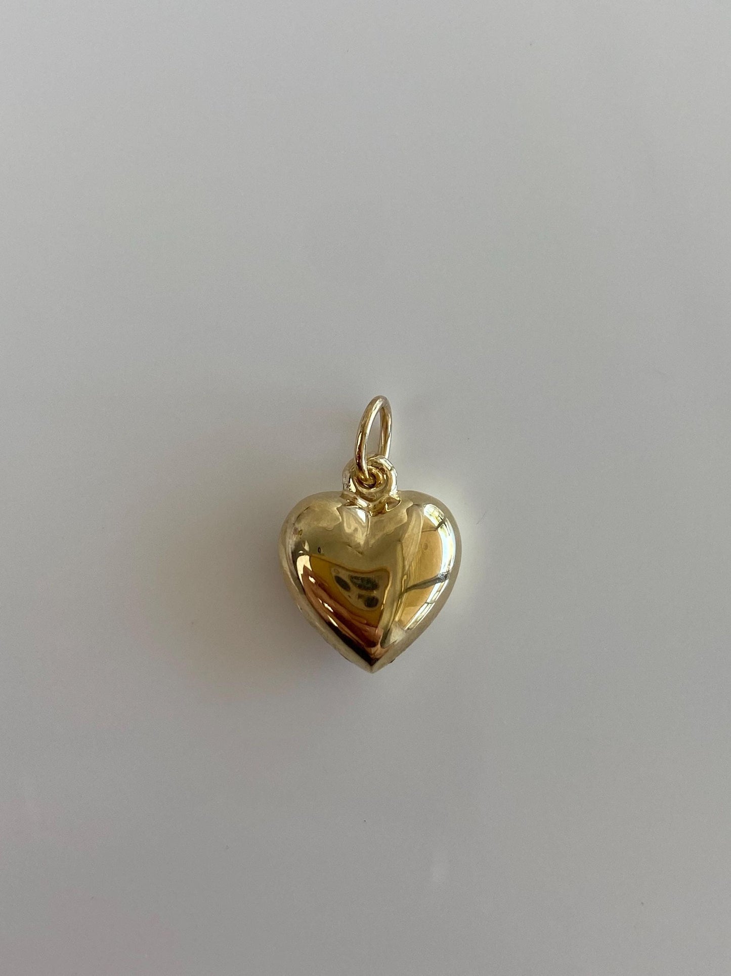 Vintage 14k Yellow Gold Puffy Heart Charm