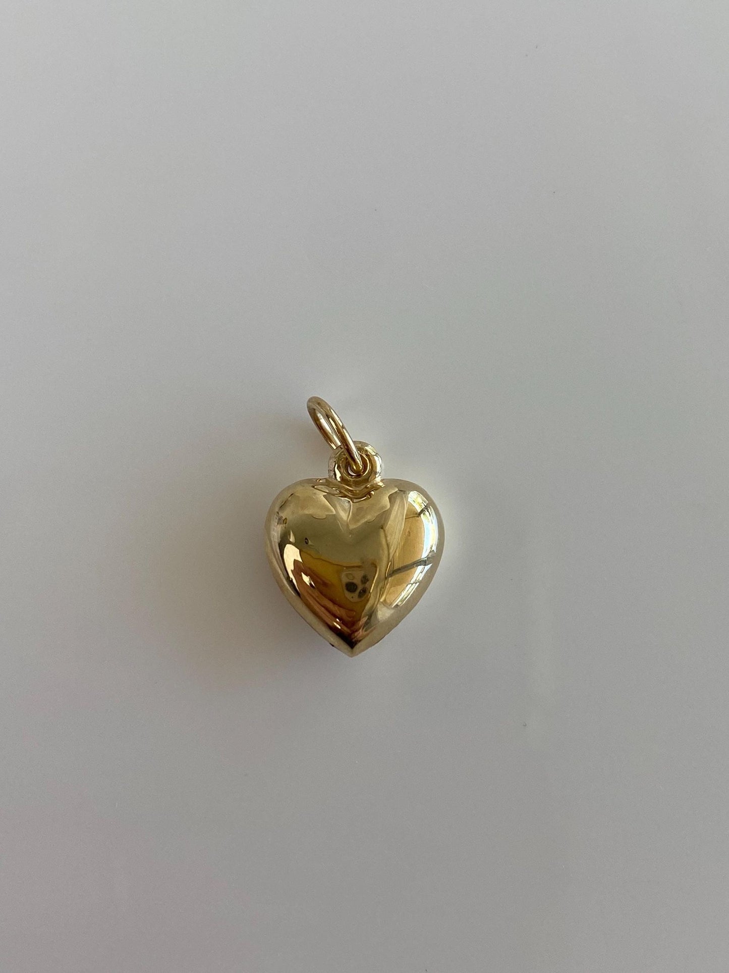 Vintage 14k Yellow Gold Puffy Heart Charm