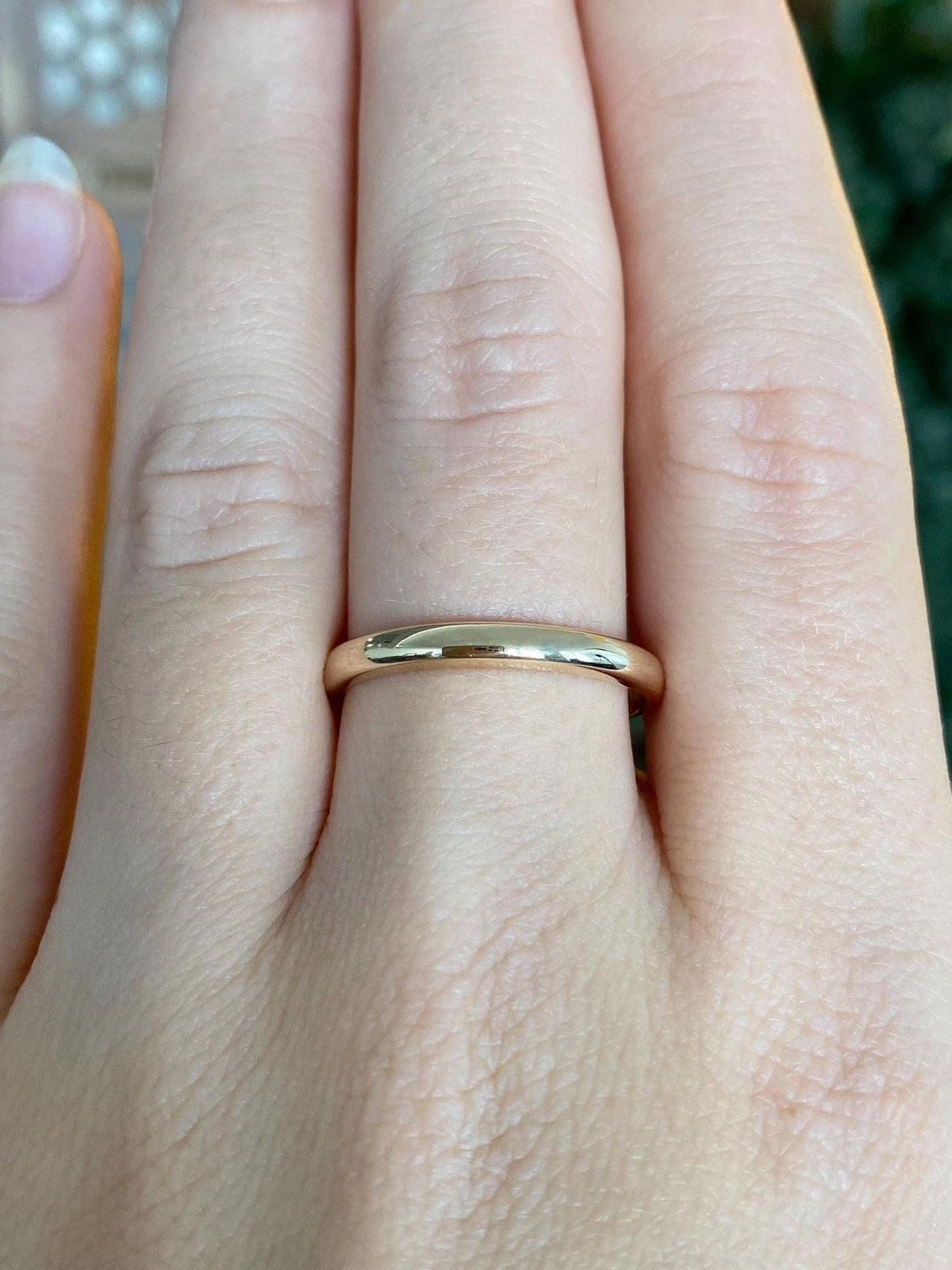 Vintage Solid 14k Yellow Gold Ring Band - Size 8.75