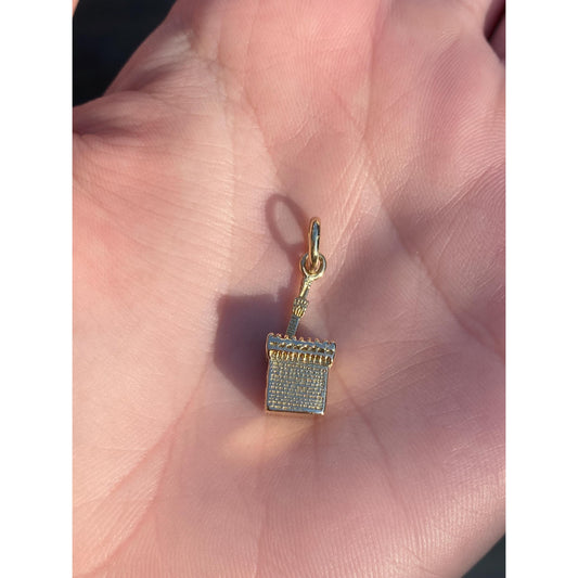 Vintage Solid 18k Yellow Gold Medieval Building Charm