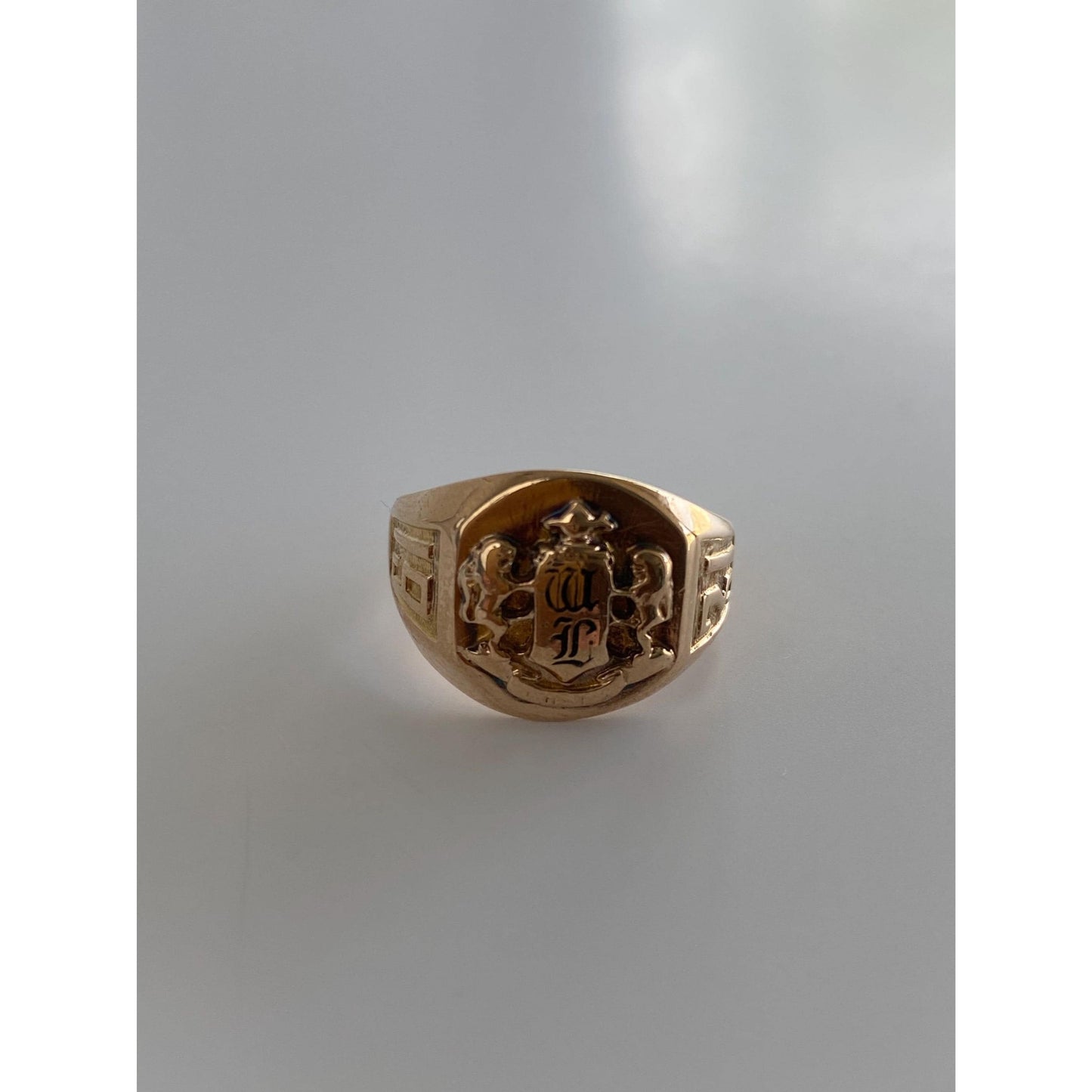 Vintage Solid 10k Rosey Gold 1931 Class Signet Ring - Size 5.5