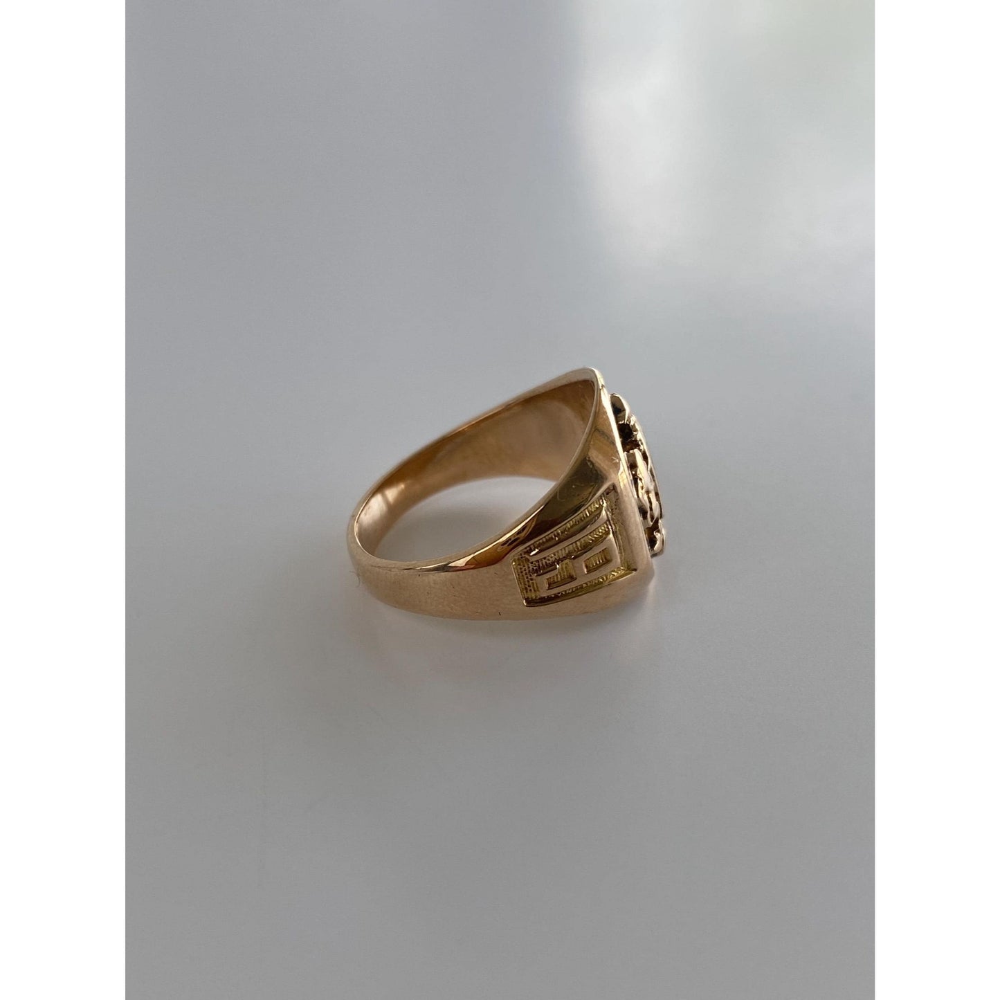 Vintage Solid 10k Rosey Gold 1931 Class Signet Ring - Size 5.5