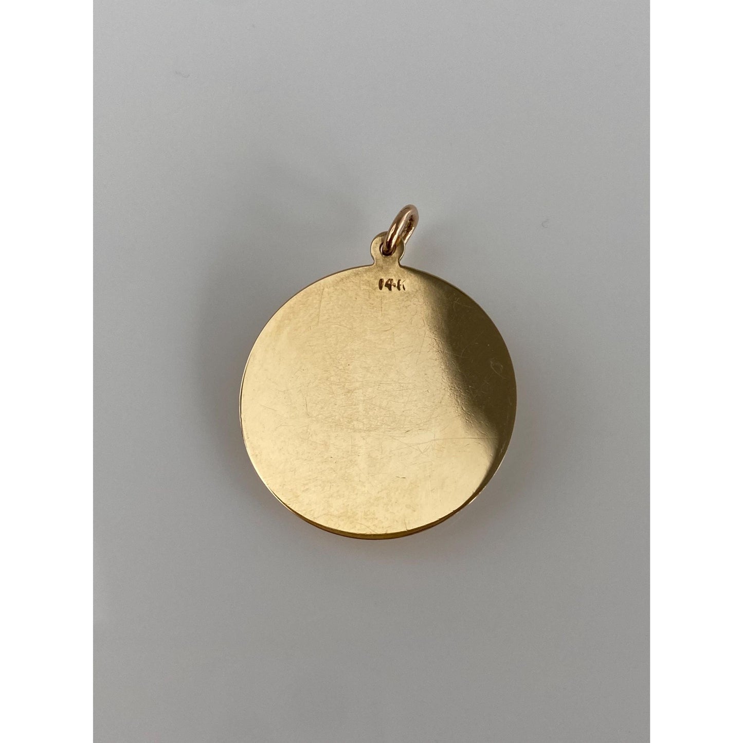 Vintage Solid 14k Yellow Gold Pink Spinel To Mother Flowers Charm