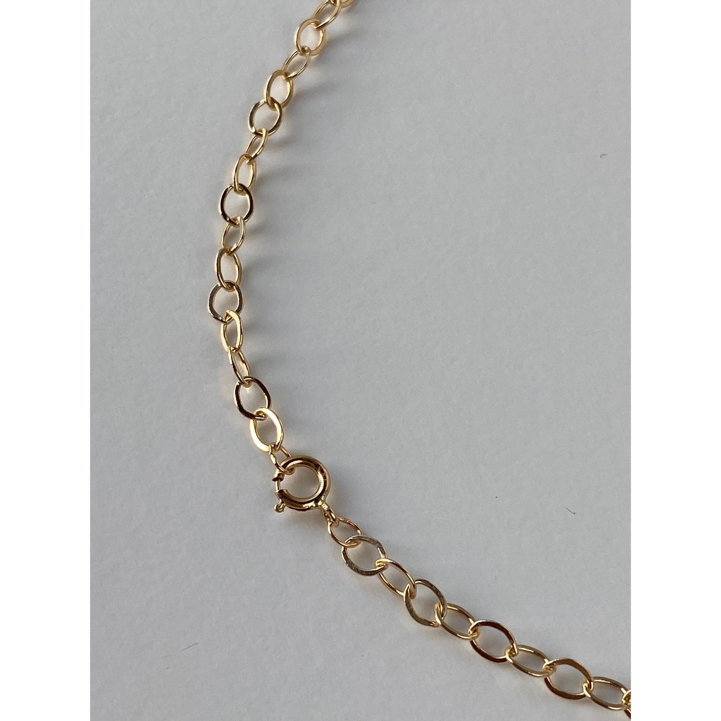 Vintage Solid 14k Yellow Gold Large Cable Link Chain Necklace - 24 inches