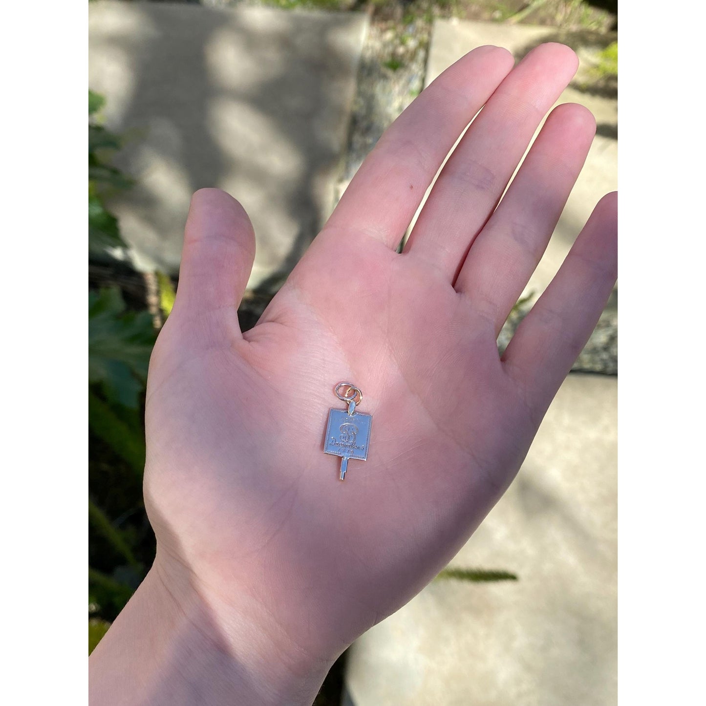 Vintage Solid 10k Rosey Gold Fraternity Key Charm