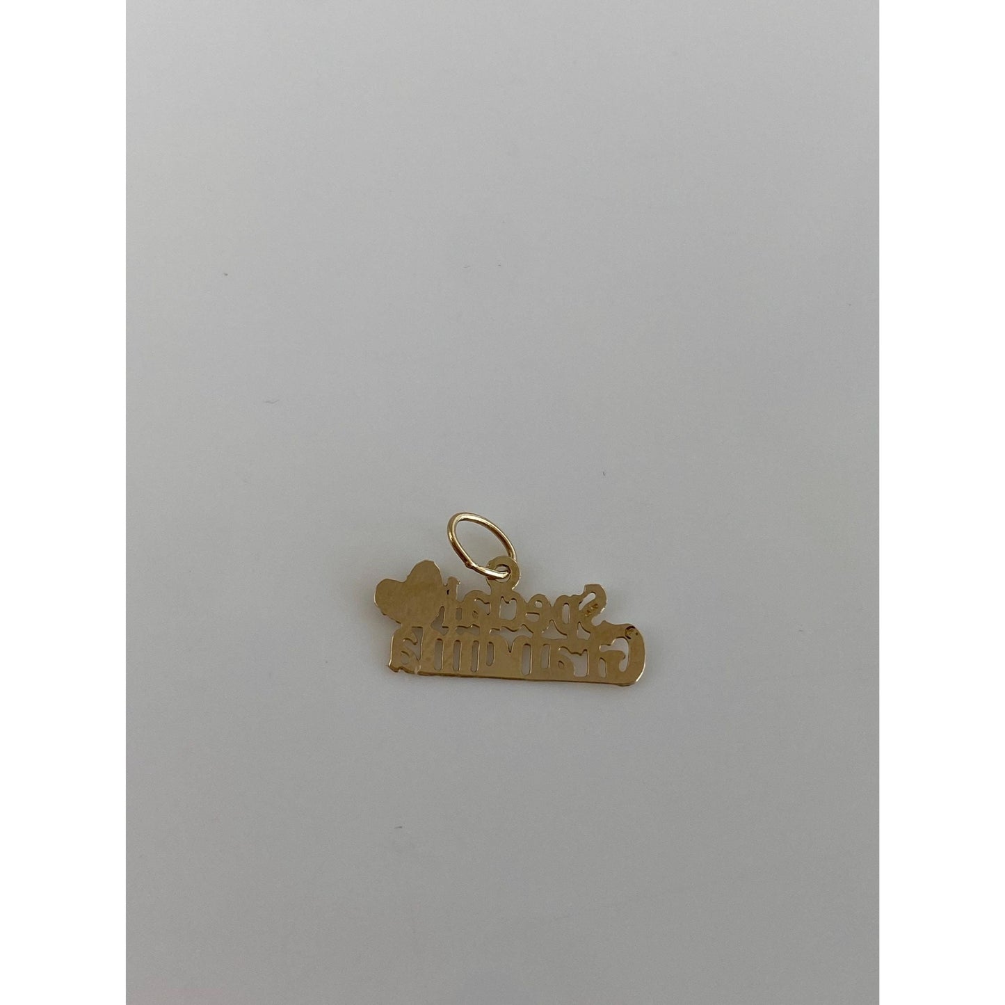Vintage Solid 14k Yellow Gold Special Grandma Charm