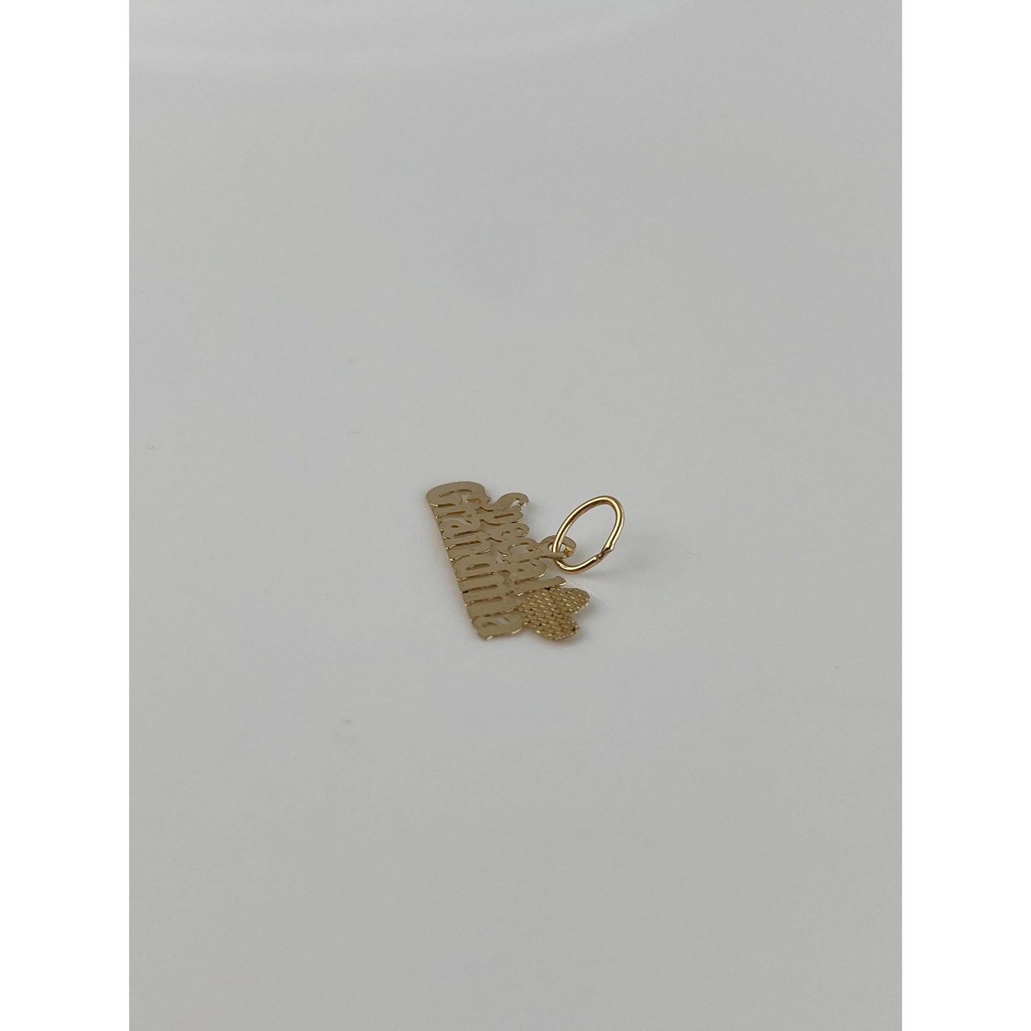 Vintage Solid 14k Yellow Gold Special Grandma Charm
