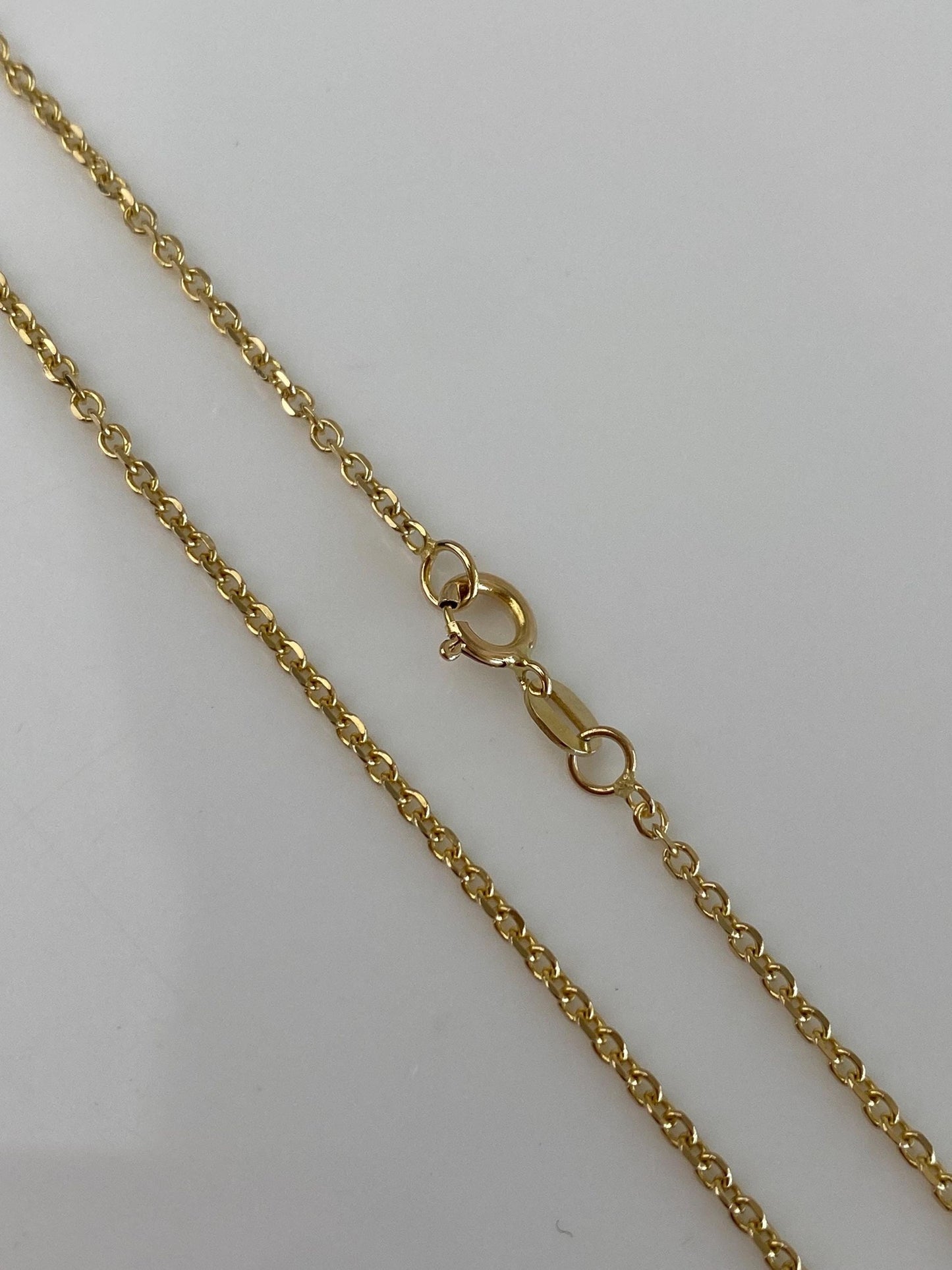 Vintage Solid 14k Yellow Gold Tight Rolo Chain Necklace - 20 inches