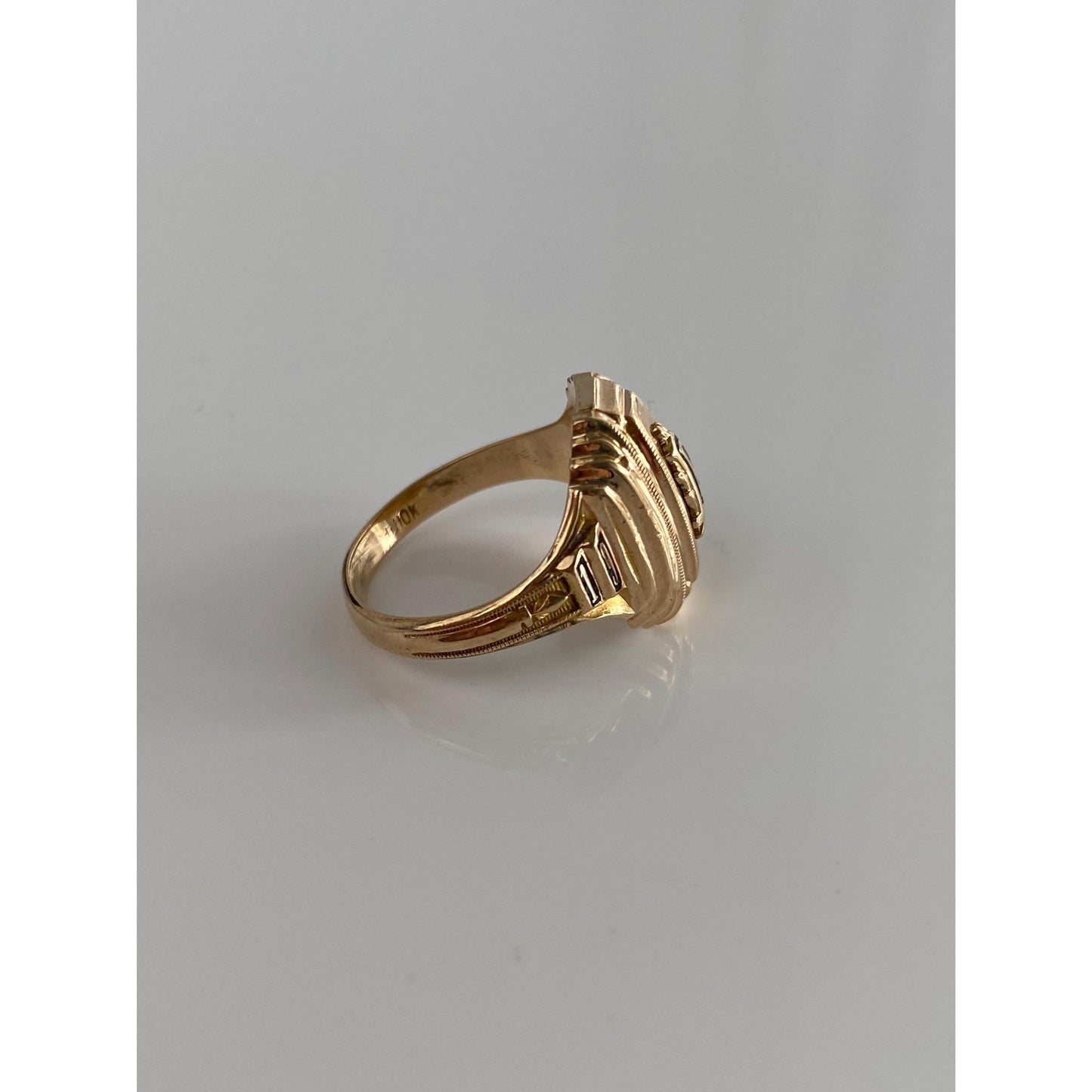 Vintage Solid 10k Yellow Gold 1944 Class Ring - Size 4.5