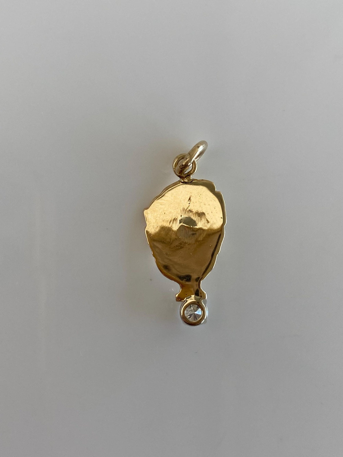 Vintage 14k Yellow Gold Diamond Colonel Sanders Charm