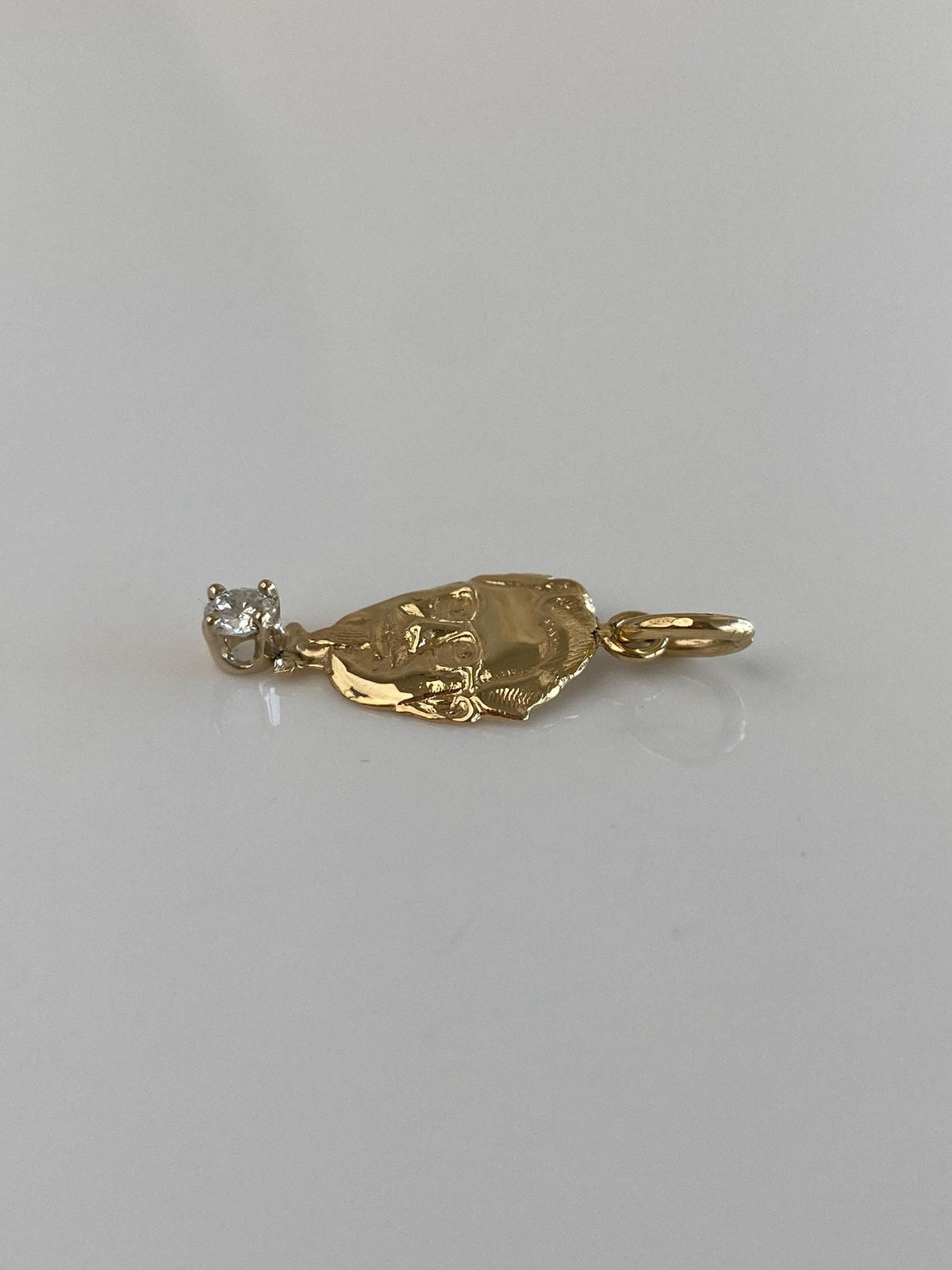 Vintage 14k Yellow Gold Diamond Colonel Sanders Charm