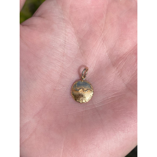 Solid 18k Yellow Gold Snake Charm