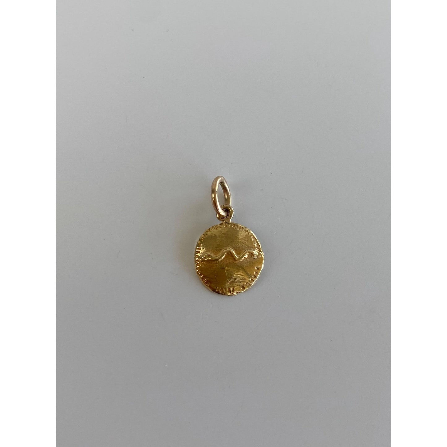 Solid 18k Yellow Gold Snake Charm