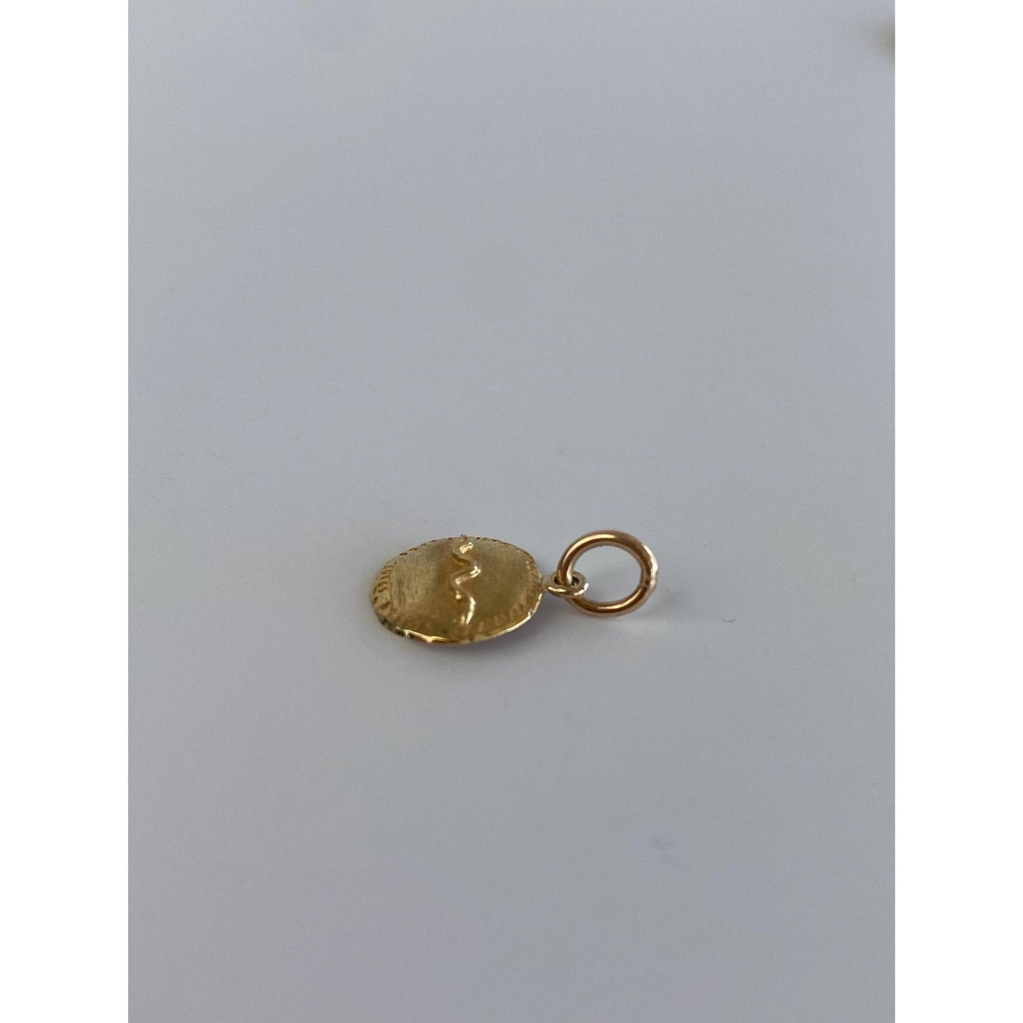 Solid 18k Yellow Gold Snake Charm