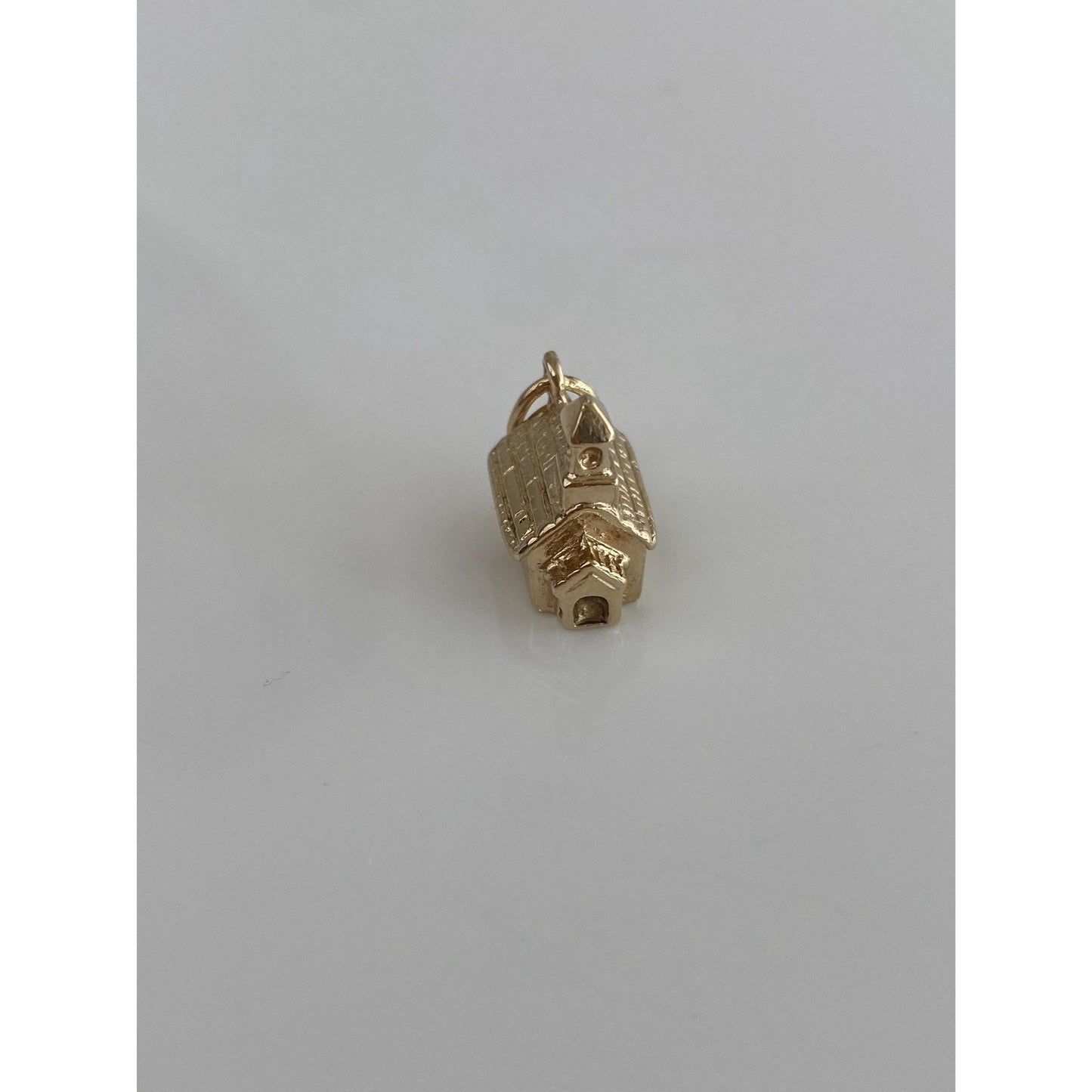 Vintage Solid 14k Yellow Gold Chapel Church Charm