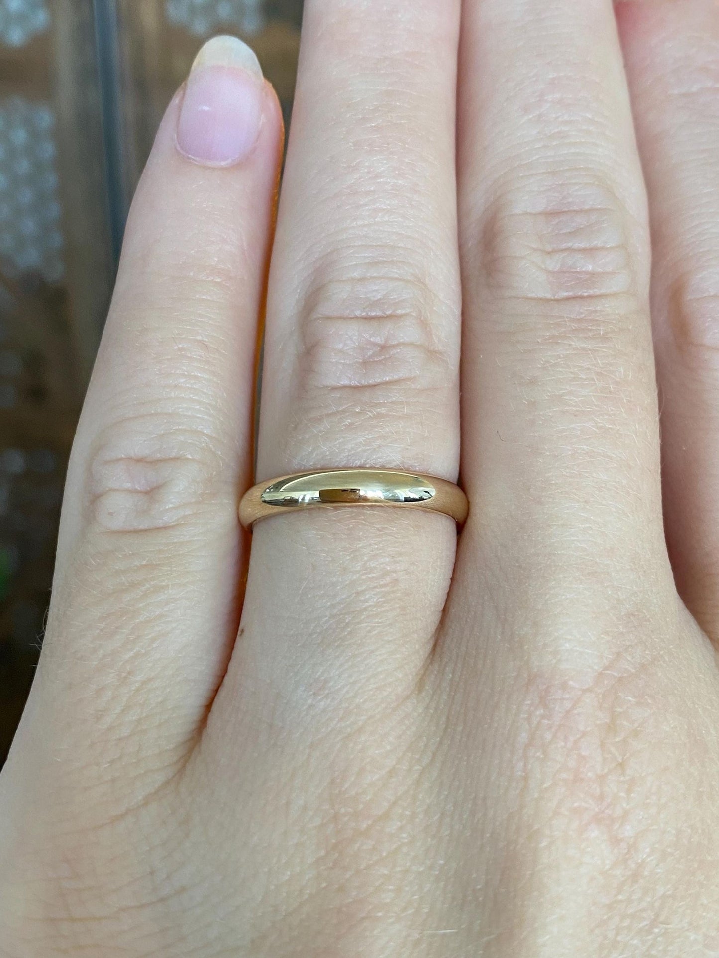 Vintage Solid 14k Yellow Gold Ring Band - Size 6.25