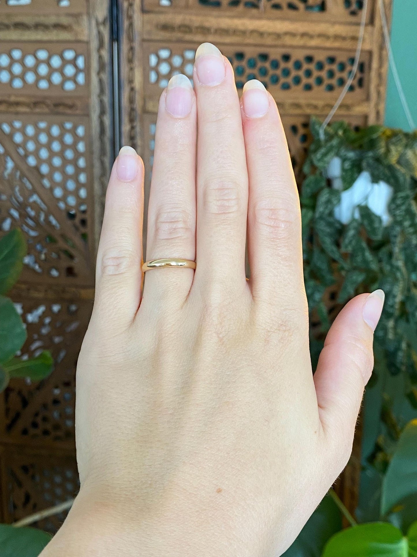 Vintage Solid 14k Yellow Gold Ring Band - Size 6.25