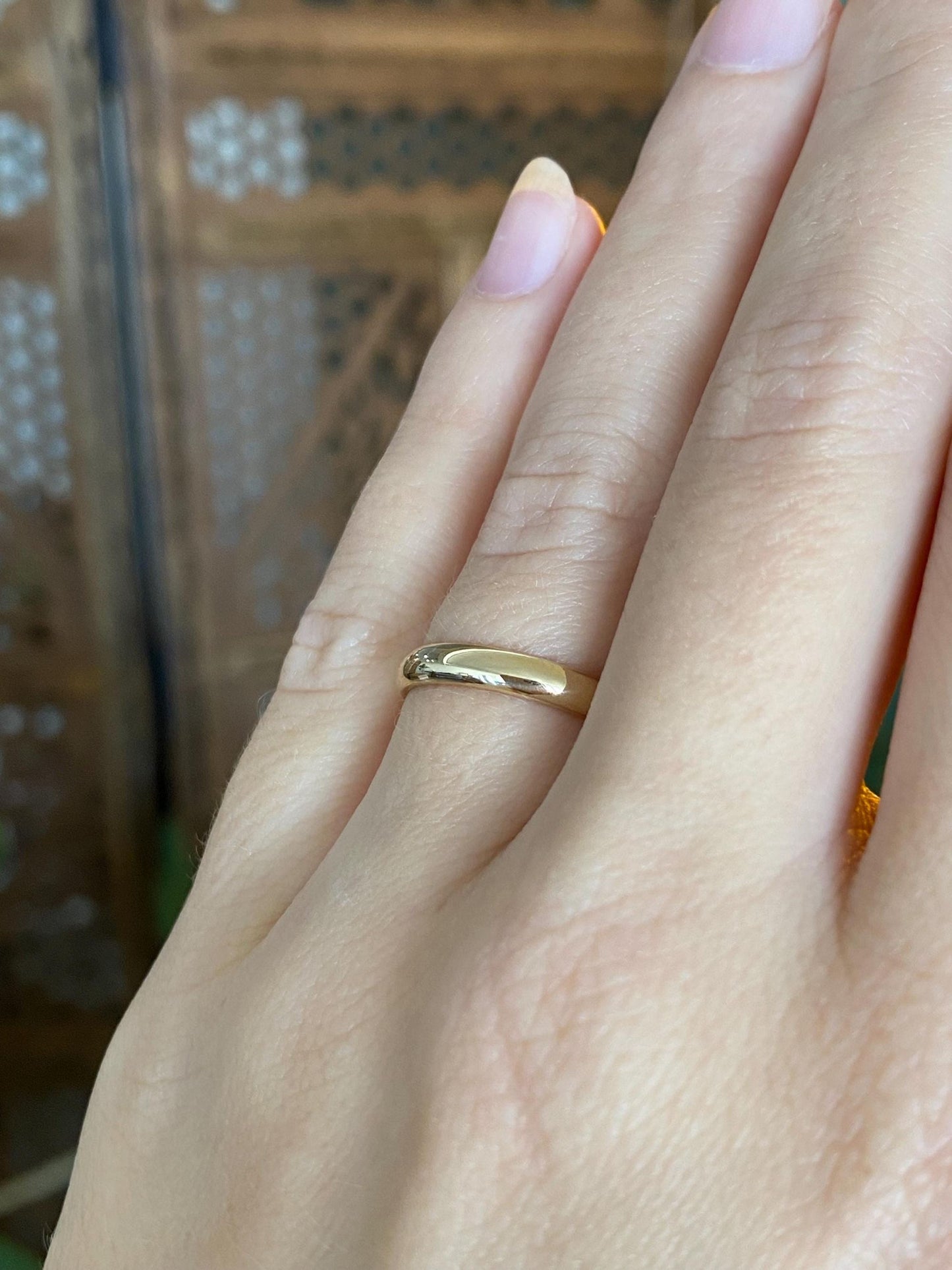 Vintage Solid 14k Yellow Gold Ring Band - Size 6.25