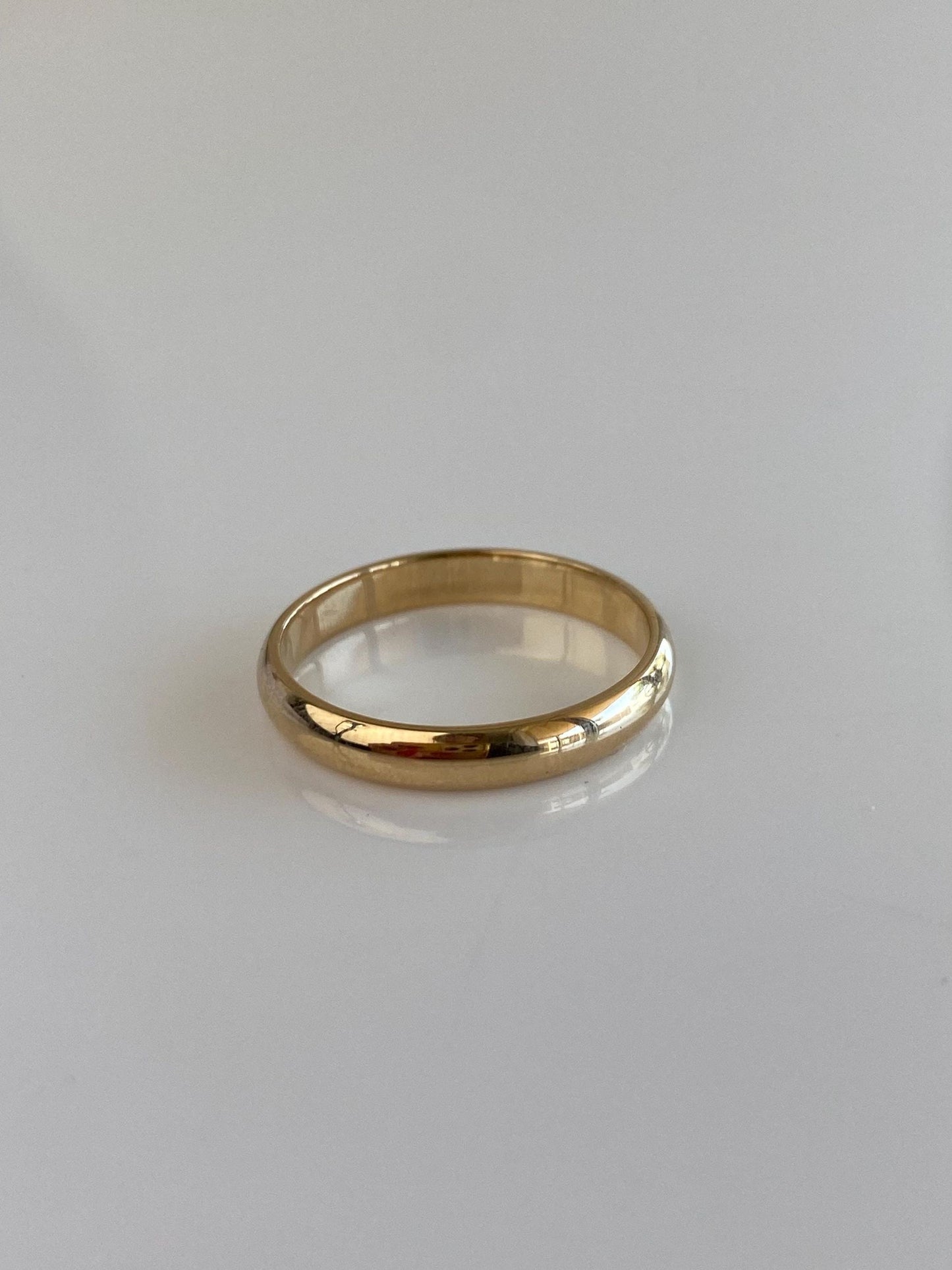 Vintage Solid 14k Yellow Gold Ring Band - Size 6.25