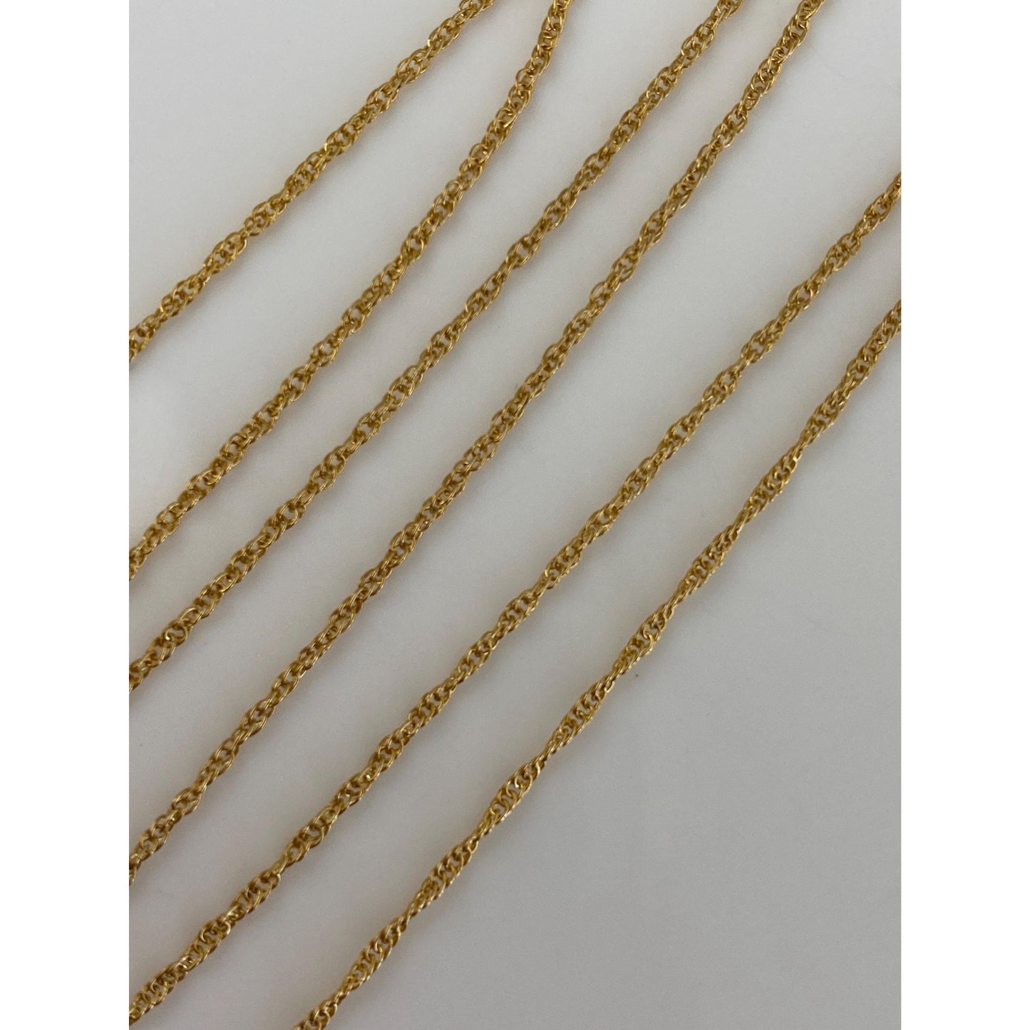 Vintage Solid 14k Yellow Gold Chain Necklace - 18 inches