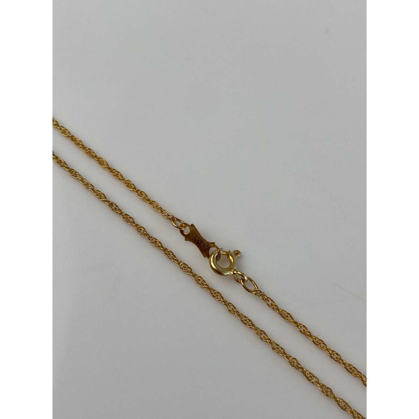 Vintage Solid 14k Yellow Gold Chain Necklace - 18 inches