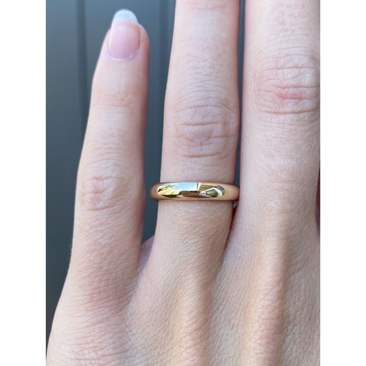 Vintage Solid 14k Yellow Gold Ring Band - Size 5.75-6