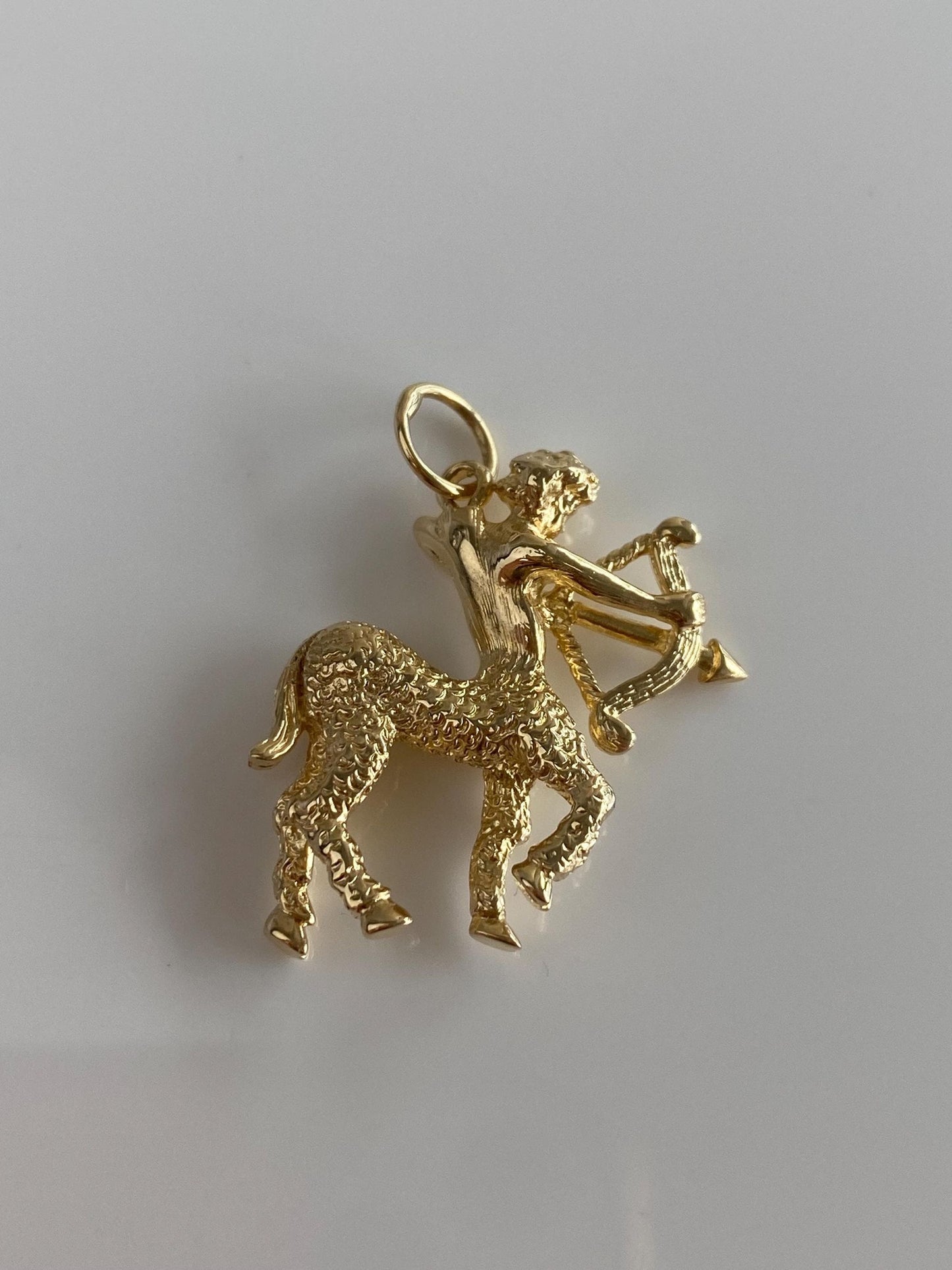 Vintage Solid 14k Yellow Gold Sagittarius Zodiac Charm