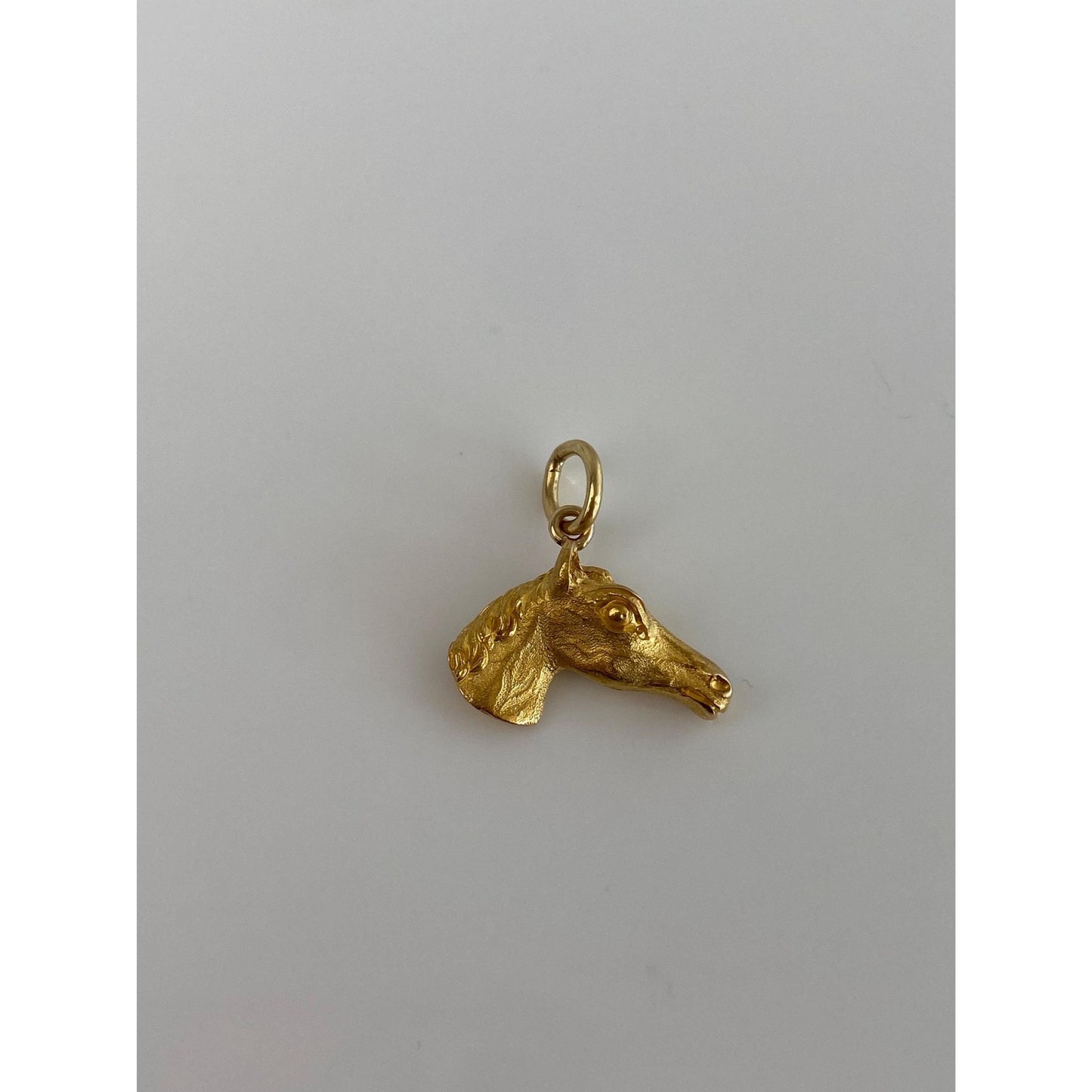 Vintage Solid 22k Yellow Gold Horse Pin Conversion Charm
