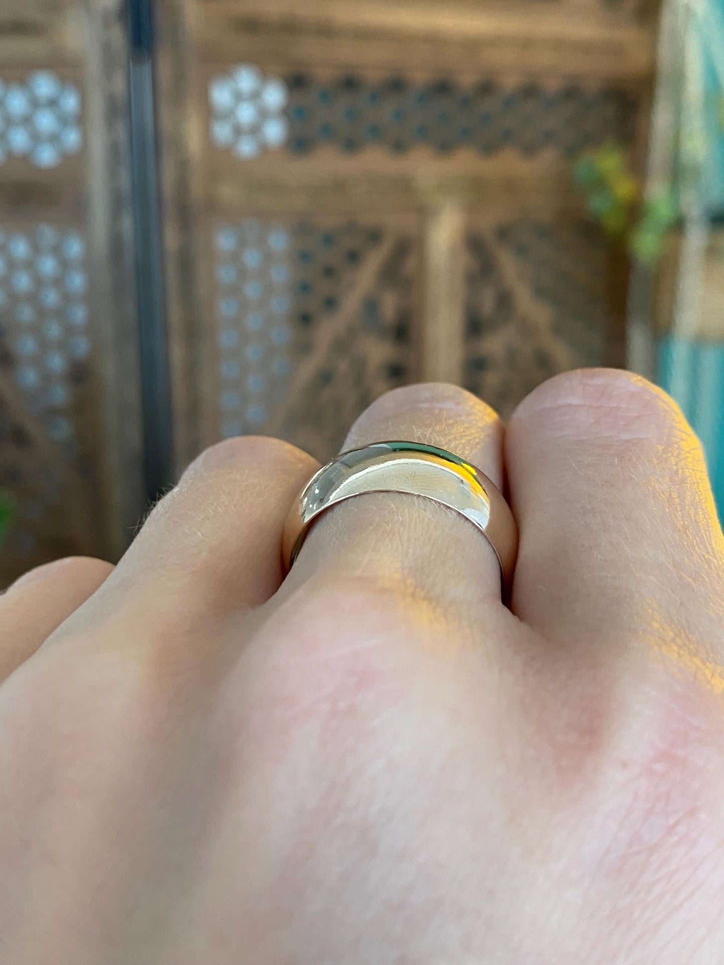 Vintage Solid 10k Yellow Gold Ring Band - Size 8.5