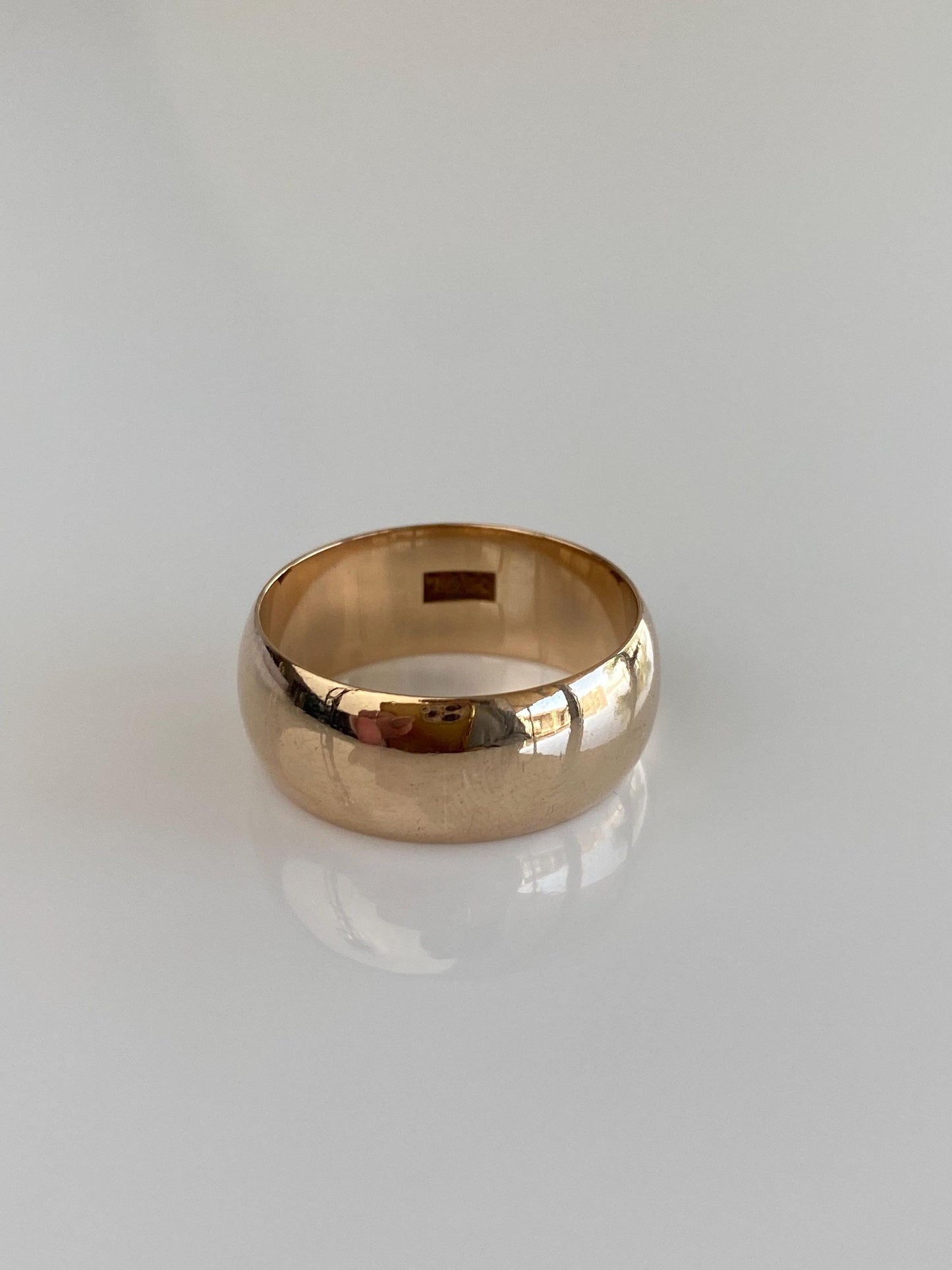 Vintage Solid 10k Yellow Gold Ring Band - Size 8.5