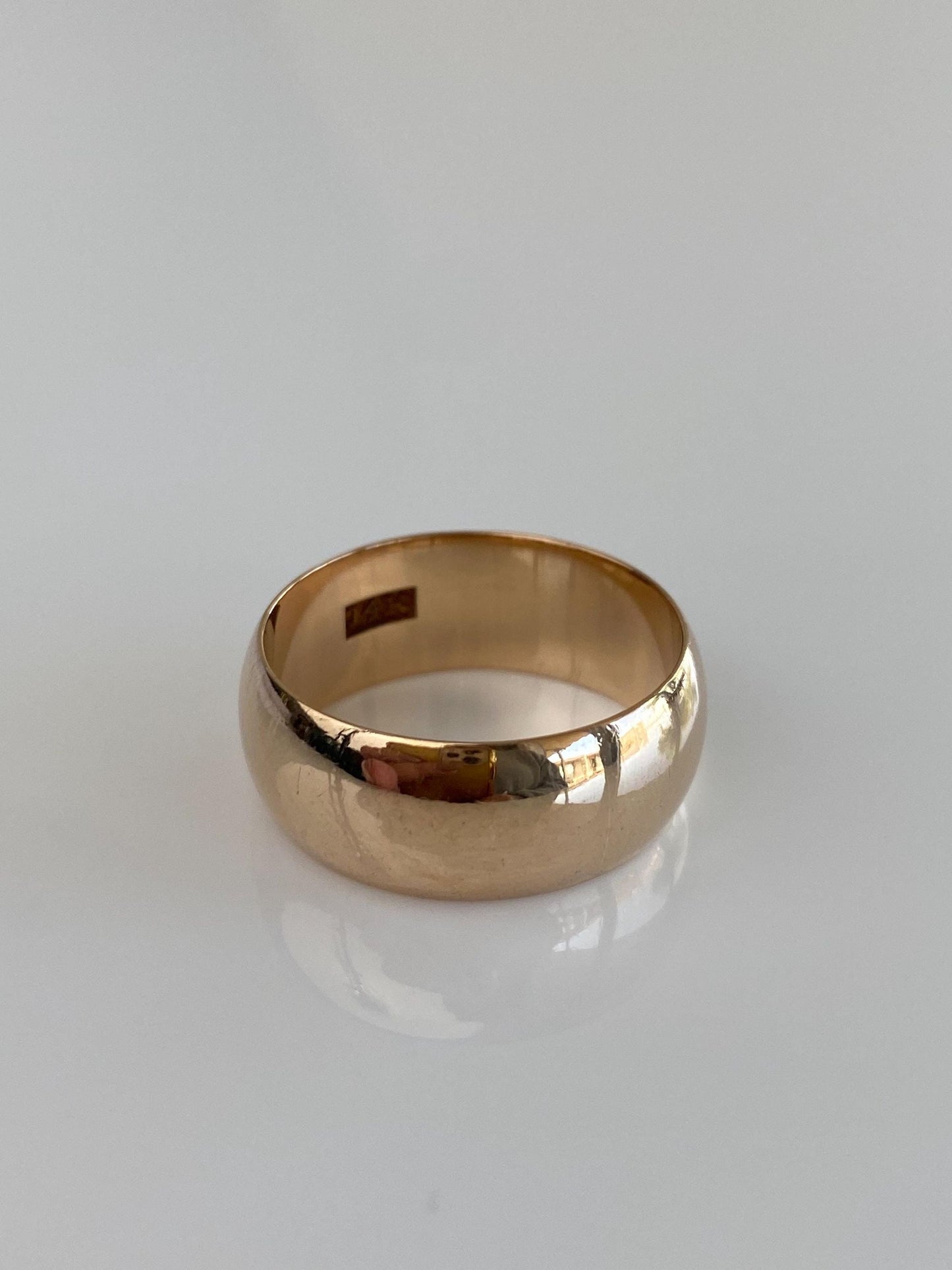 Vintage Solid 10k Yellow Gold Ring Band - Size 8.5