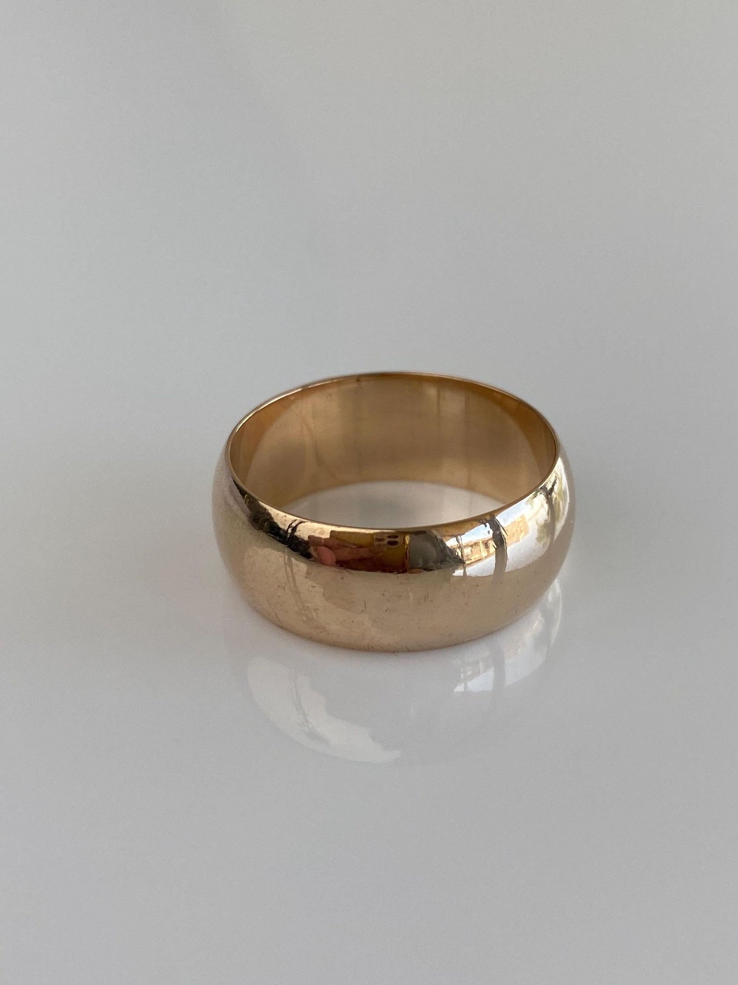 Vintage Solid 10k Yellow Gold Ring Band - Size 8.5