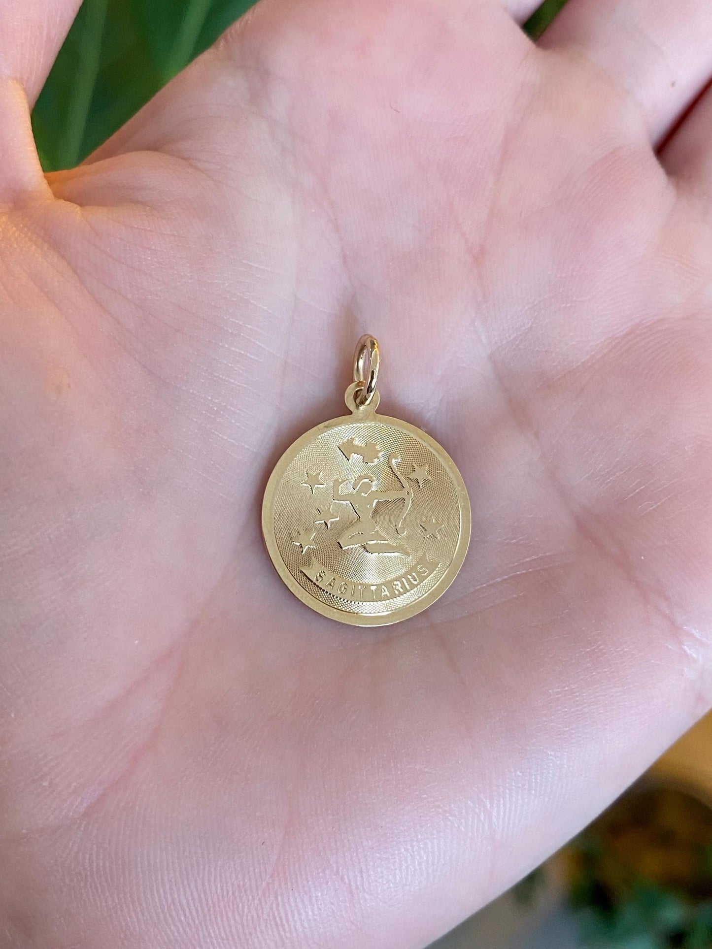 Vintage Solid 14k Yellow Gold Sagittarius Charm