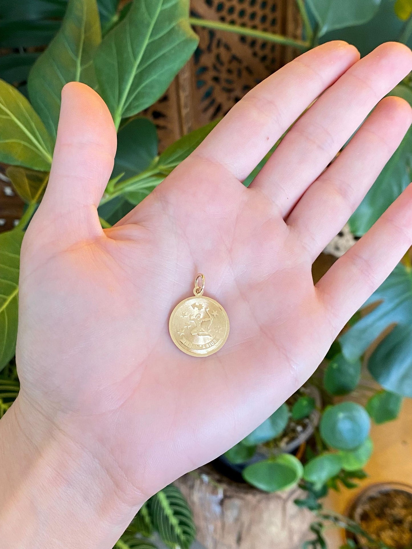Vintage Solid 14k Yellow Gold Sagittarius Charm