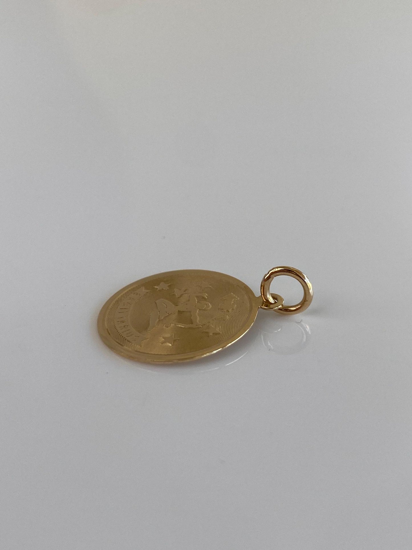 Vintage Solid 14k Yellow Gold Sagittarius Charm