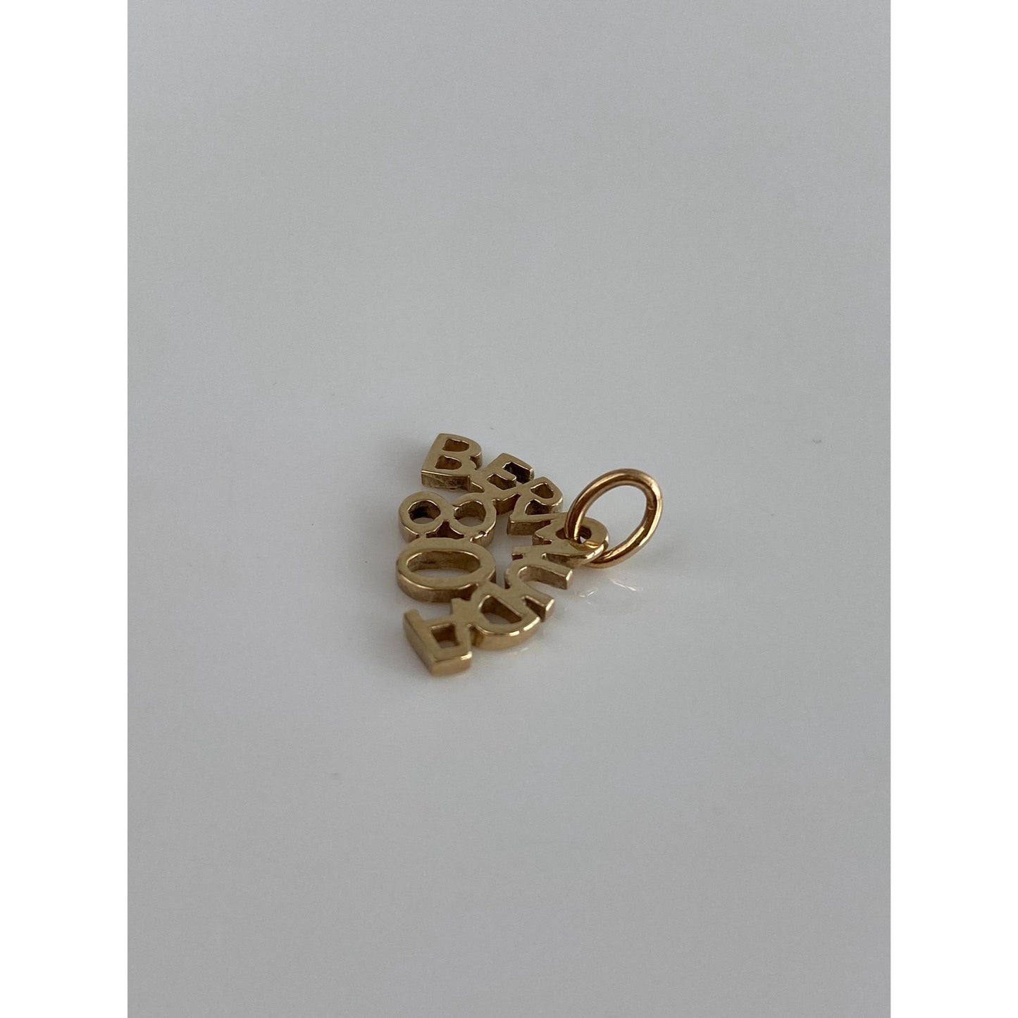 Vintage Solid 14k Yellow Gold Bermuda 80 Charm