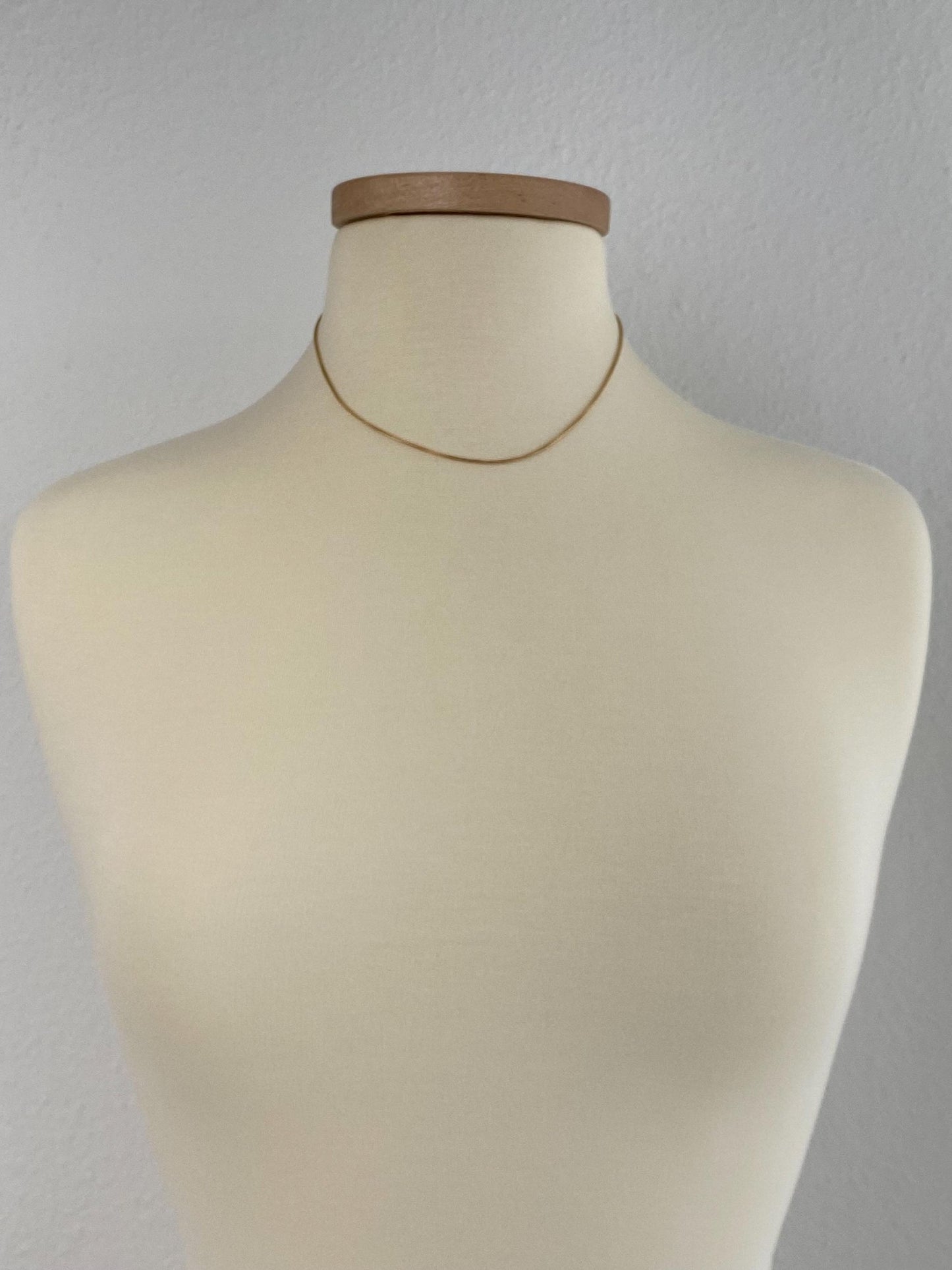 Vintage Solid 14k Yellow Gold Wheat Chain Necklace - 16.5 inches