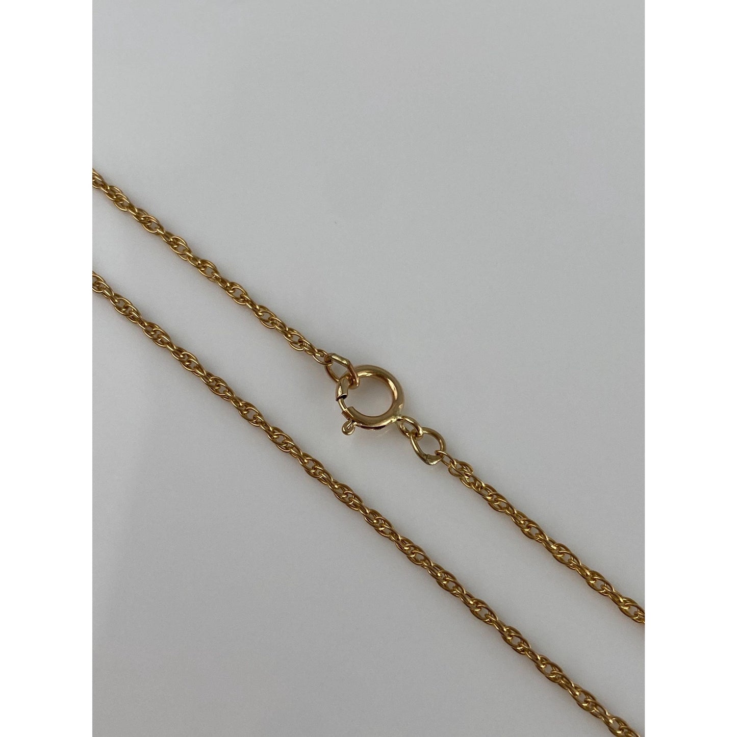 Vintage Solid 14k Yellow Gold Chain Necklace - 18 inches