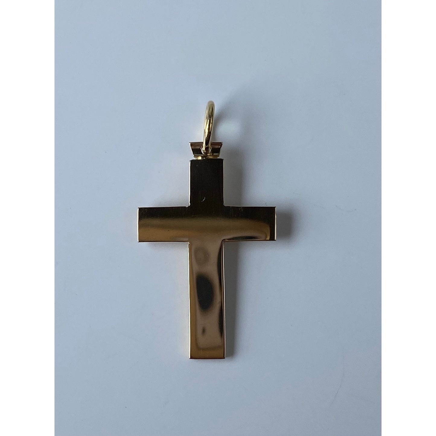 Vintage Solid 14k Yellow Gold Cross Charm