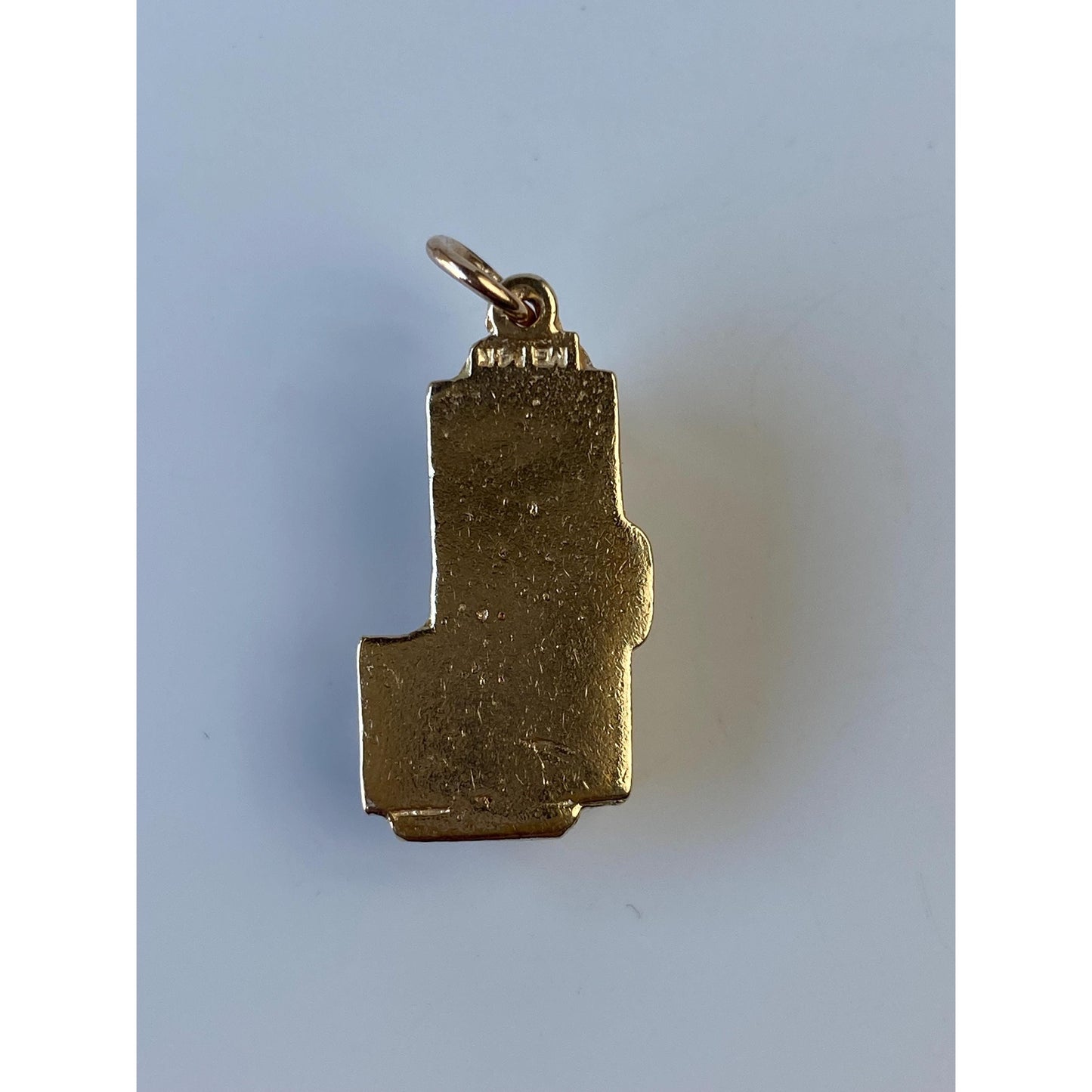 Vintage Solid 14k Yellow Gold House Charm