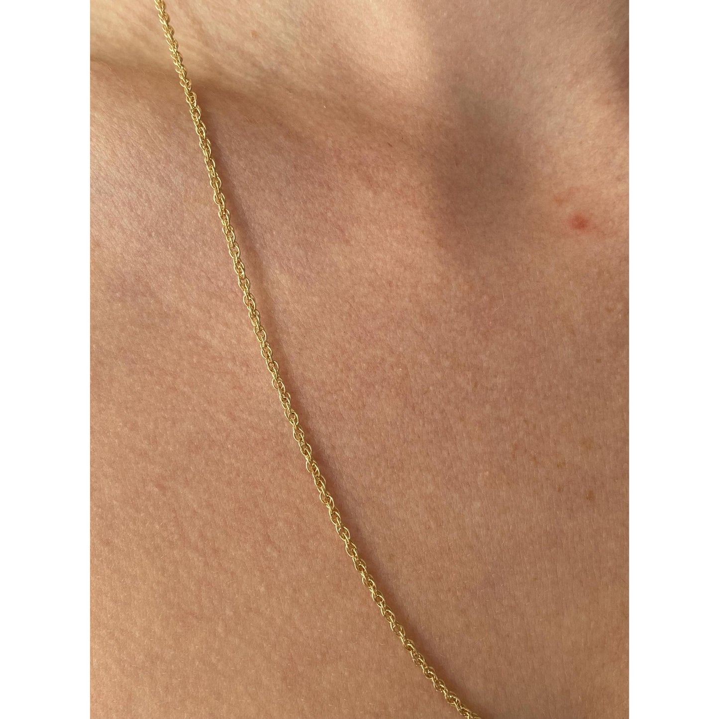 Vintage Solid 14k Yellow Gold Chain Necklace - 22.25 inches