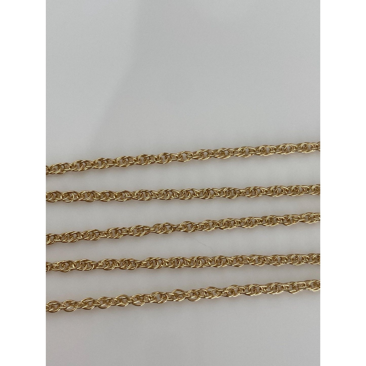 Vintage Solid 14k Yellow Gold Chain Necklace - 22.25 inches