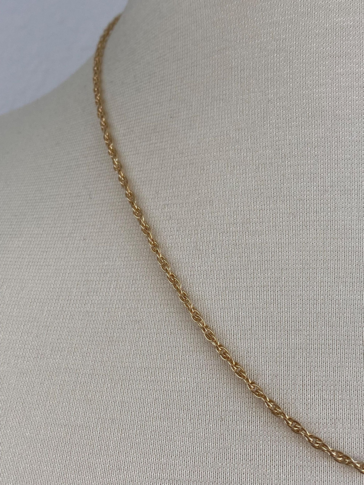 Vintage Solid 14k Yellow Gold Chain Necklace - 20 inches