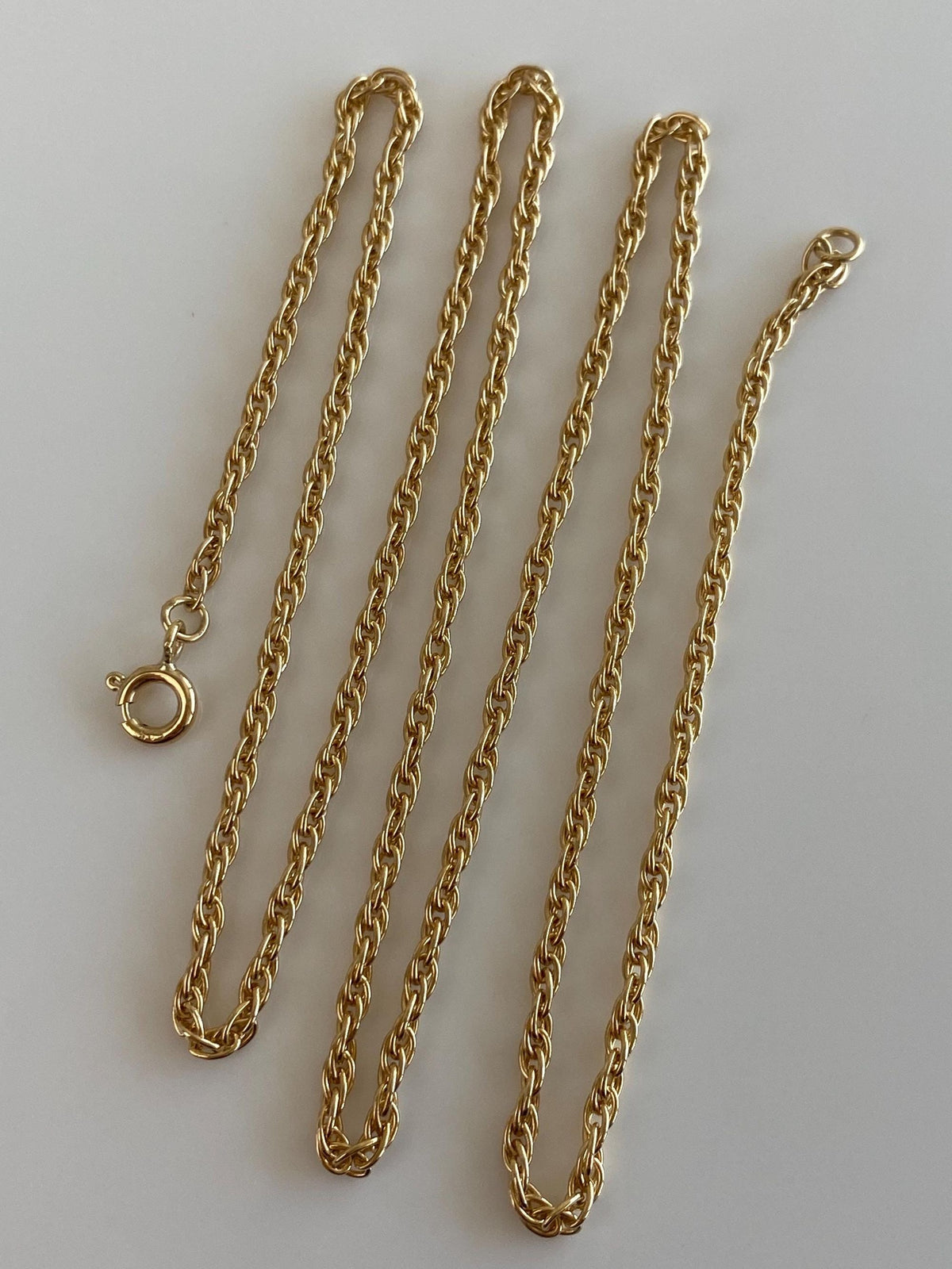 Vintage Solid 14k Yellow Gold Chain Necklace - 20 inches