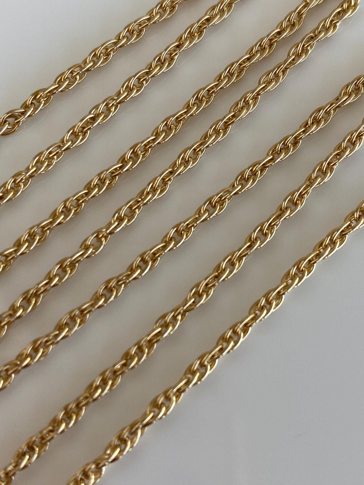Vintage Solid 14k Yellow Gold Chain Necklace - 20 inches