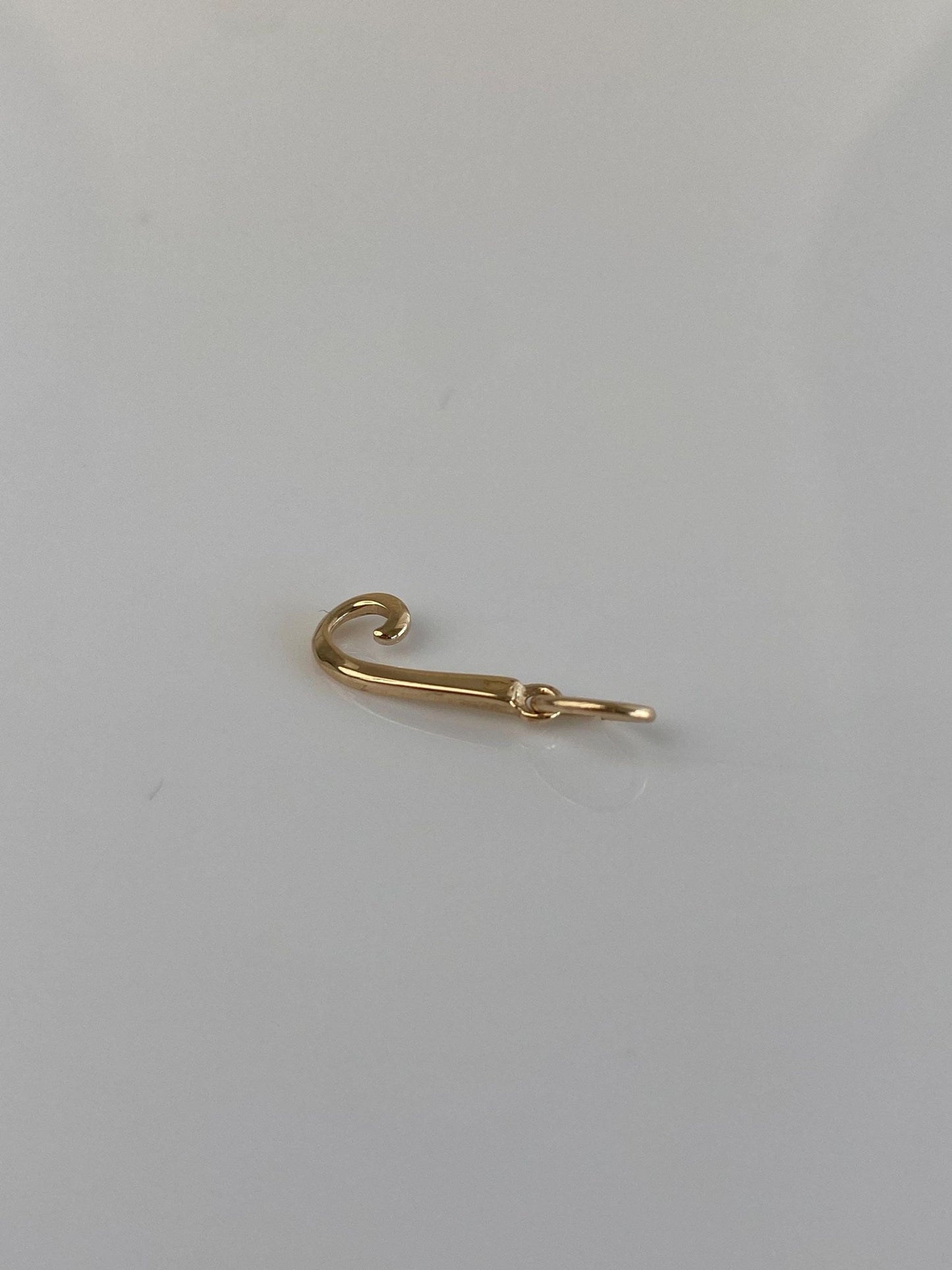 Vintage Solid 14k Yellow Gold Initial 'J' Charm