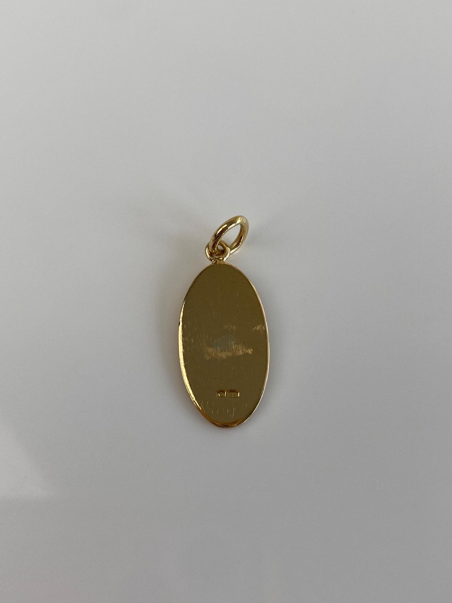 Vintage Solid 18k Yellow Gold Design Cufflink Conversion Charm
