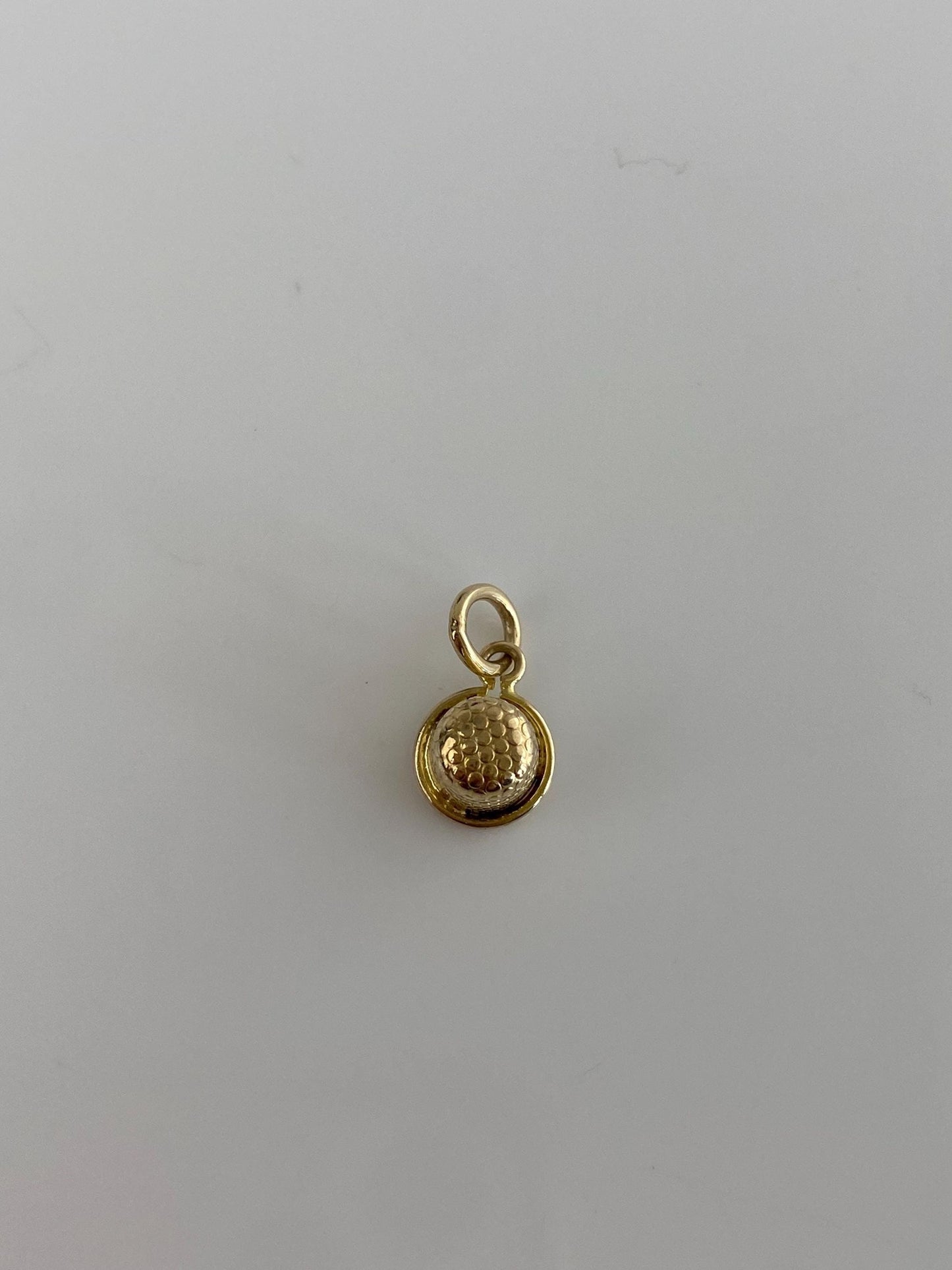 Vintage Solid 9k Yellow Gold Tiny Thimble Charm