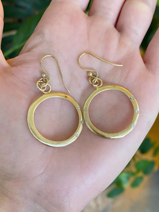 Vintage Solid Sterling Silver Plated Dangle Earrings