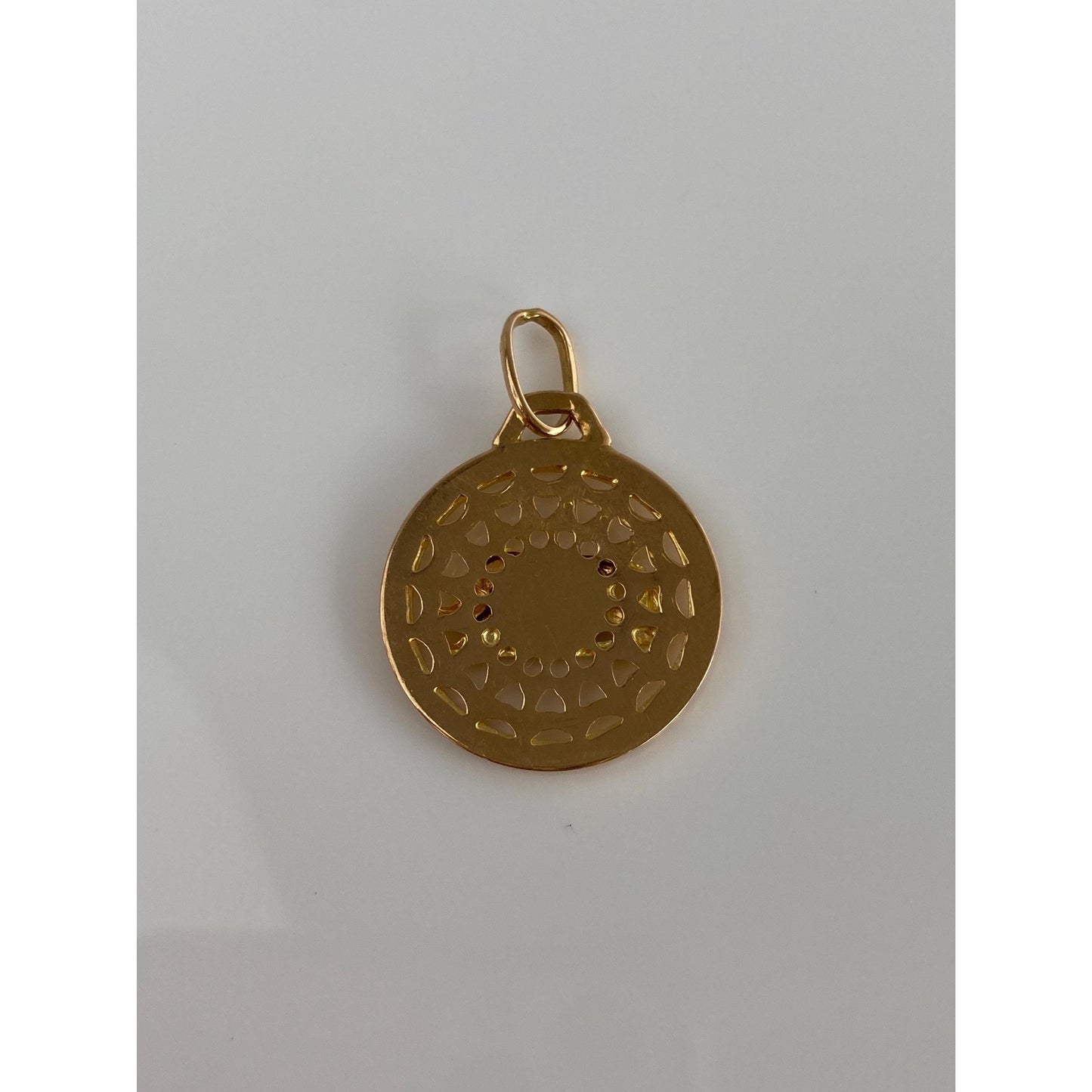 Vintage Solid 18k Yellow Gold Engine Turned Taurus Bull Charm